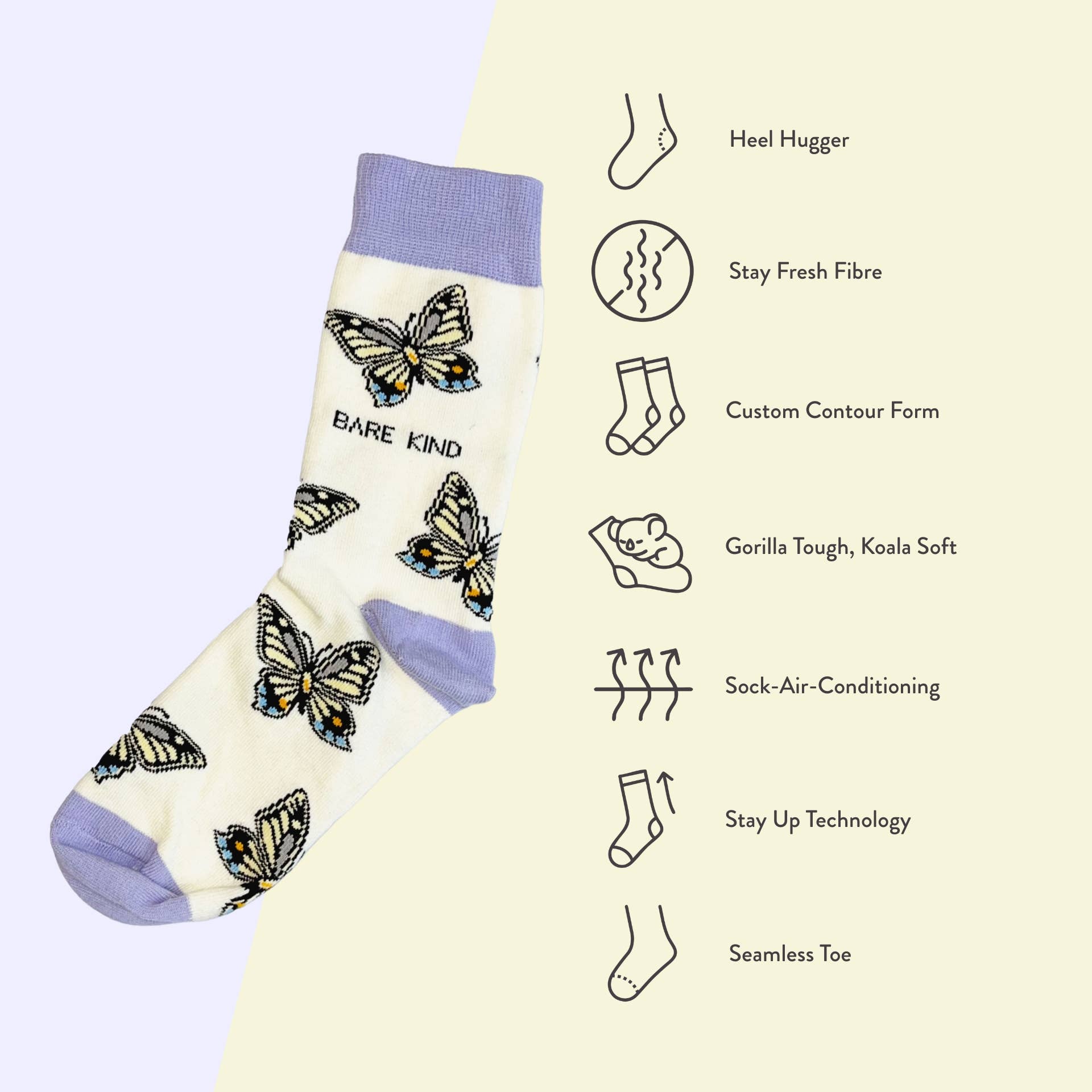 Butterfly Bamboo Socks - Image 7
