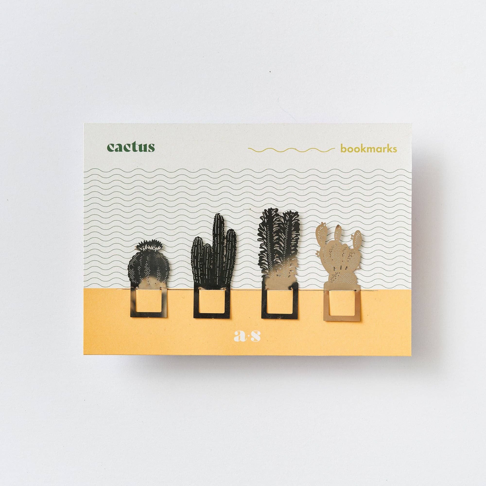 Cactus Bookmarks – Set of 4 Metal Page Markers