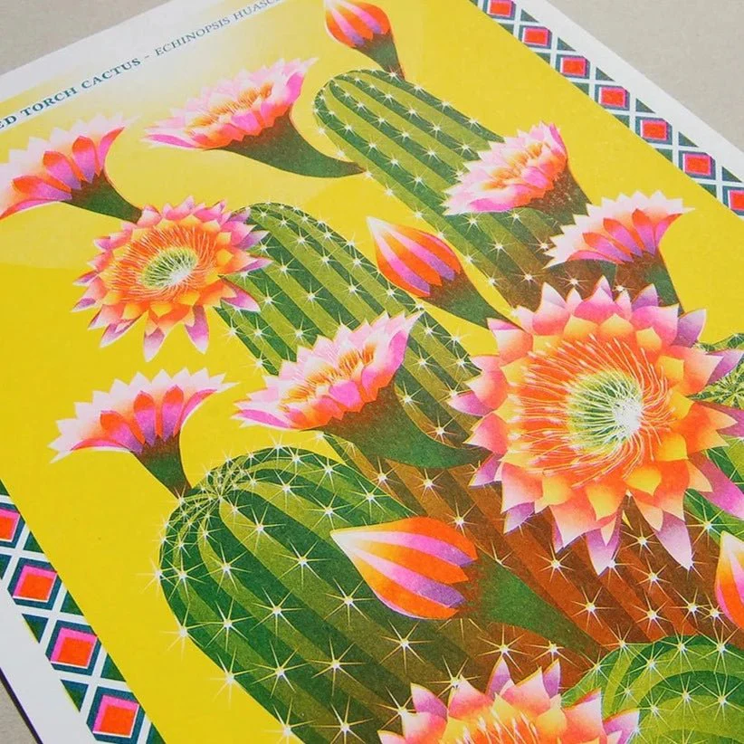 Cactus Risograph Print - Image 2