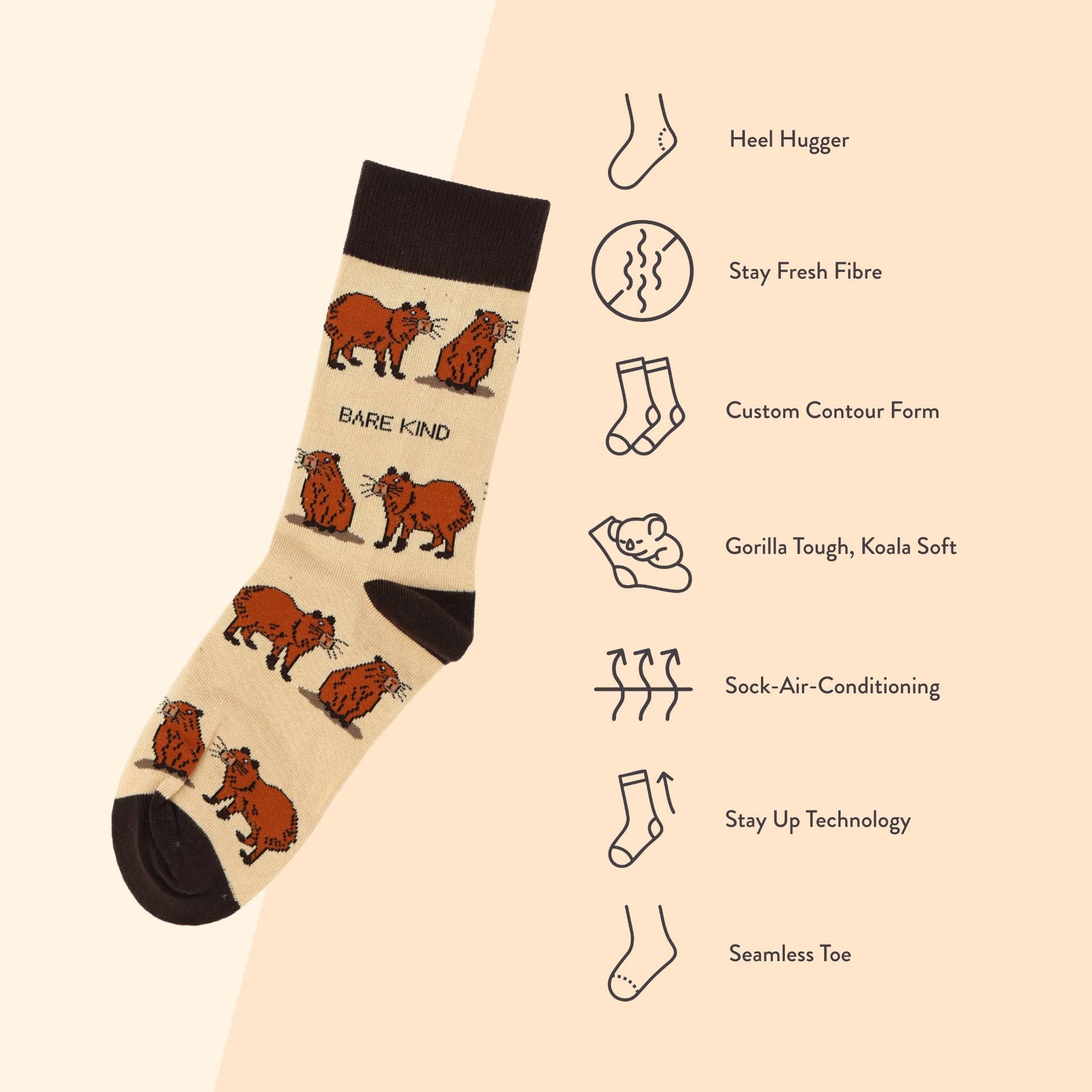 Capybara Bamboo Socks - Image 7