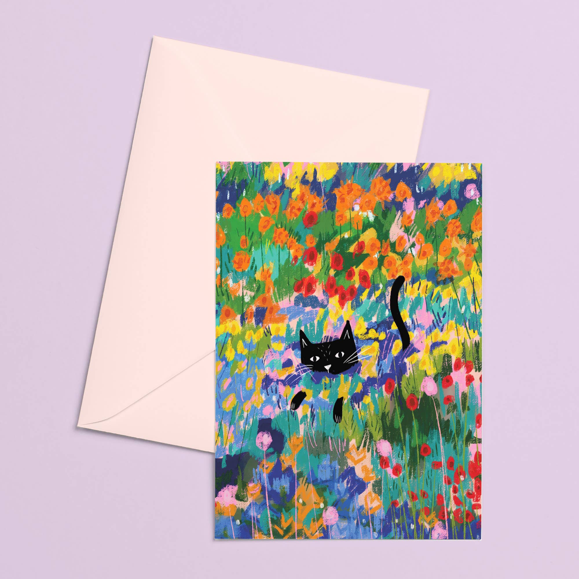 Cat in the Garden at Arles Greetings Card - Image 3
