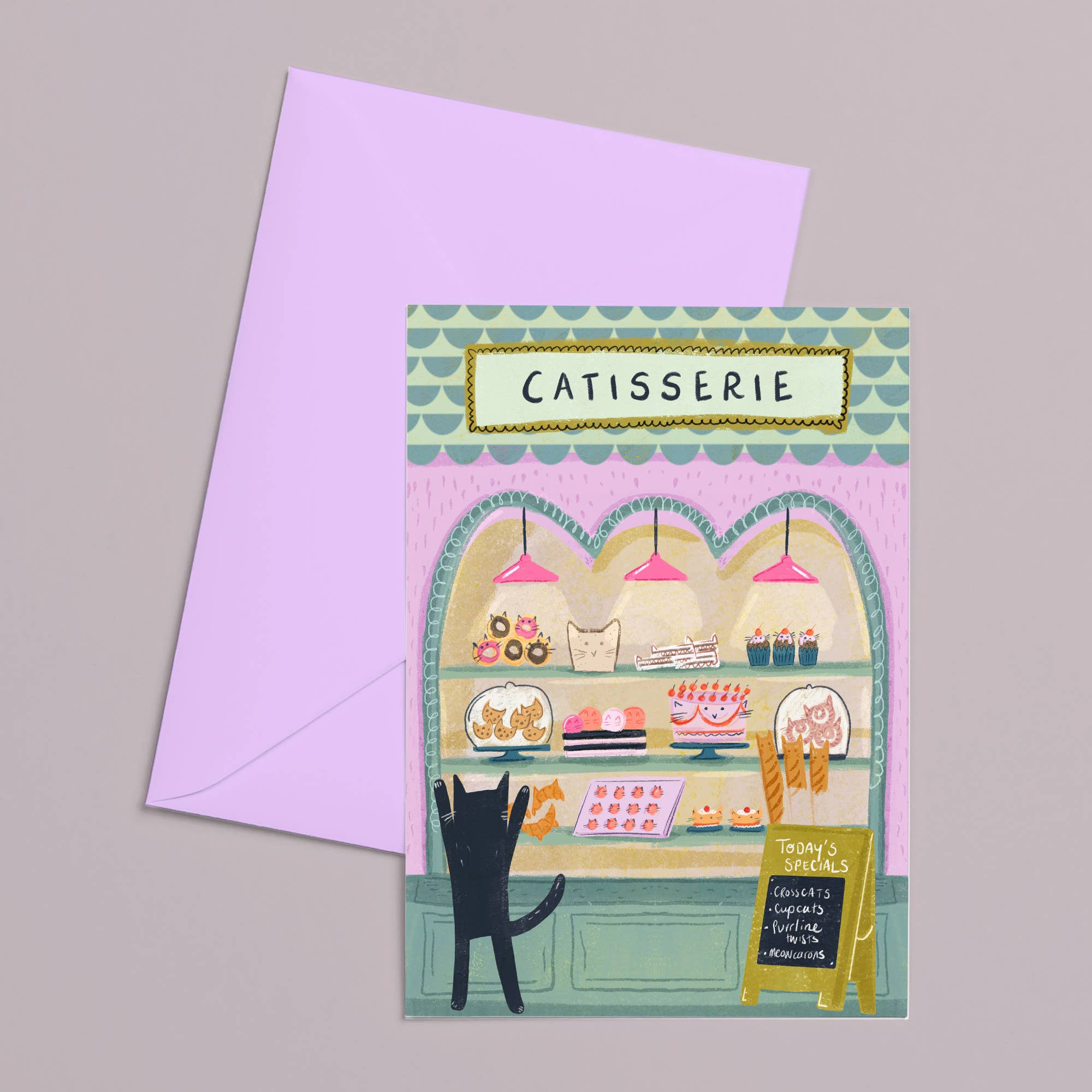 Catisserie Art Cat Greetings Card - Image 2