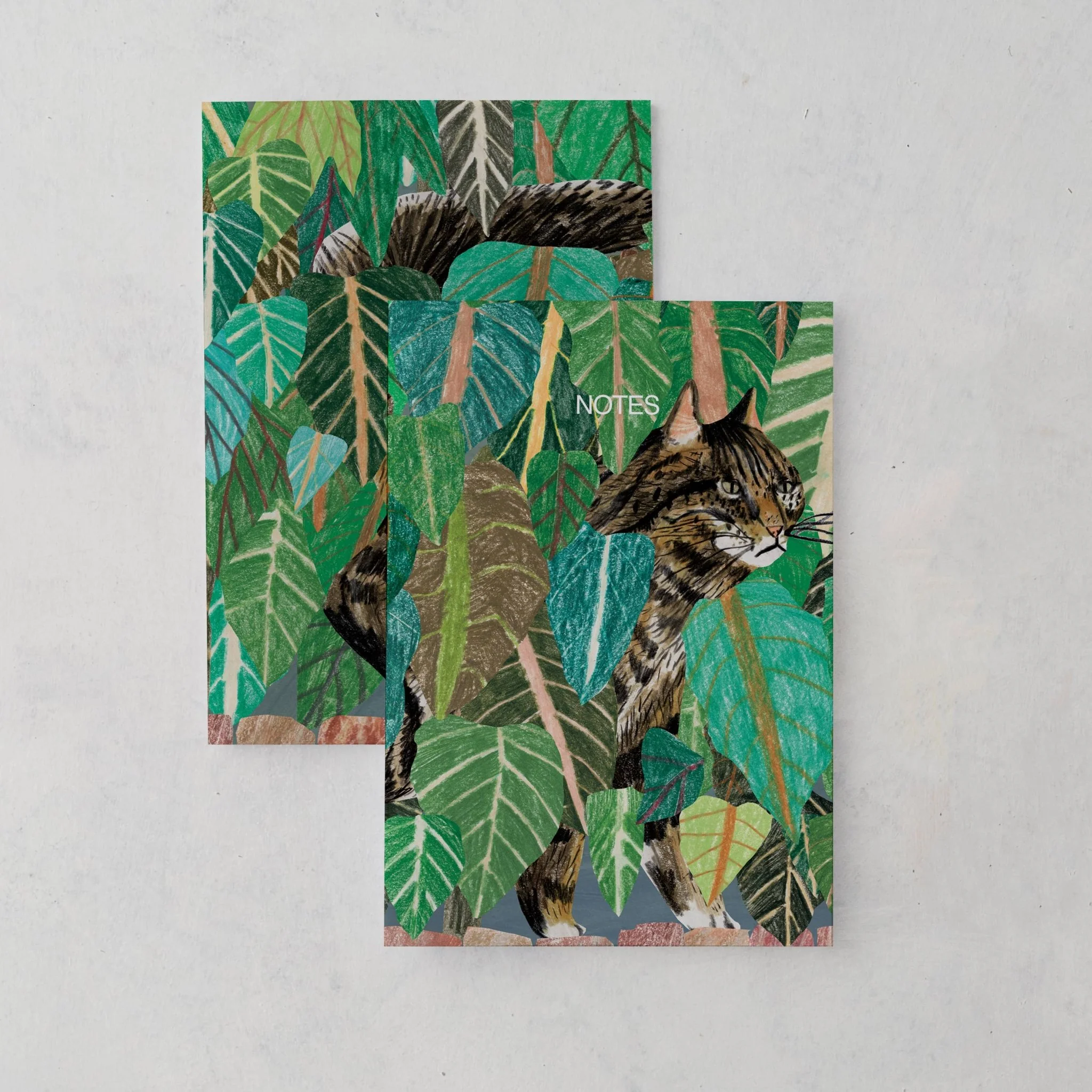 Cats in Leaves A5 Notebook
