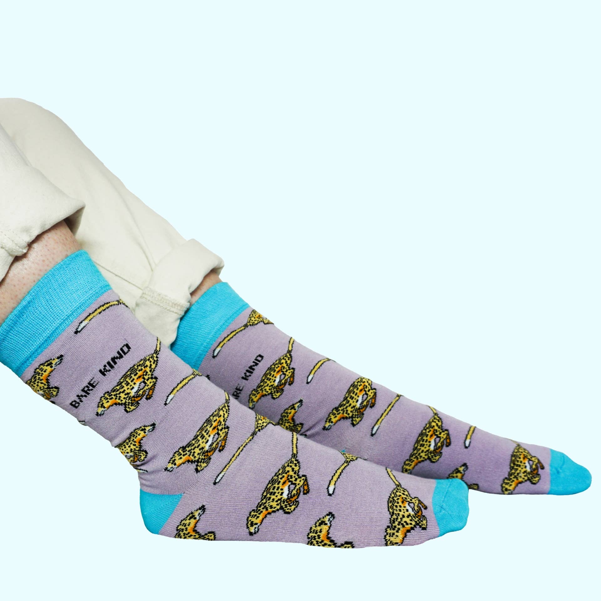 Cheetah Bamboo Socks - Image 6