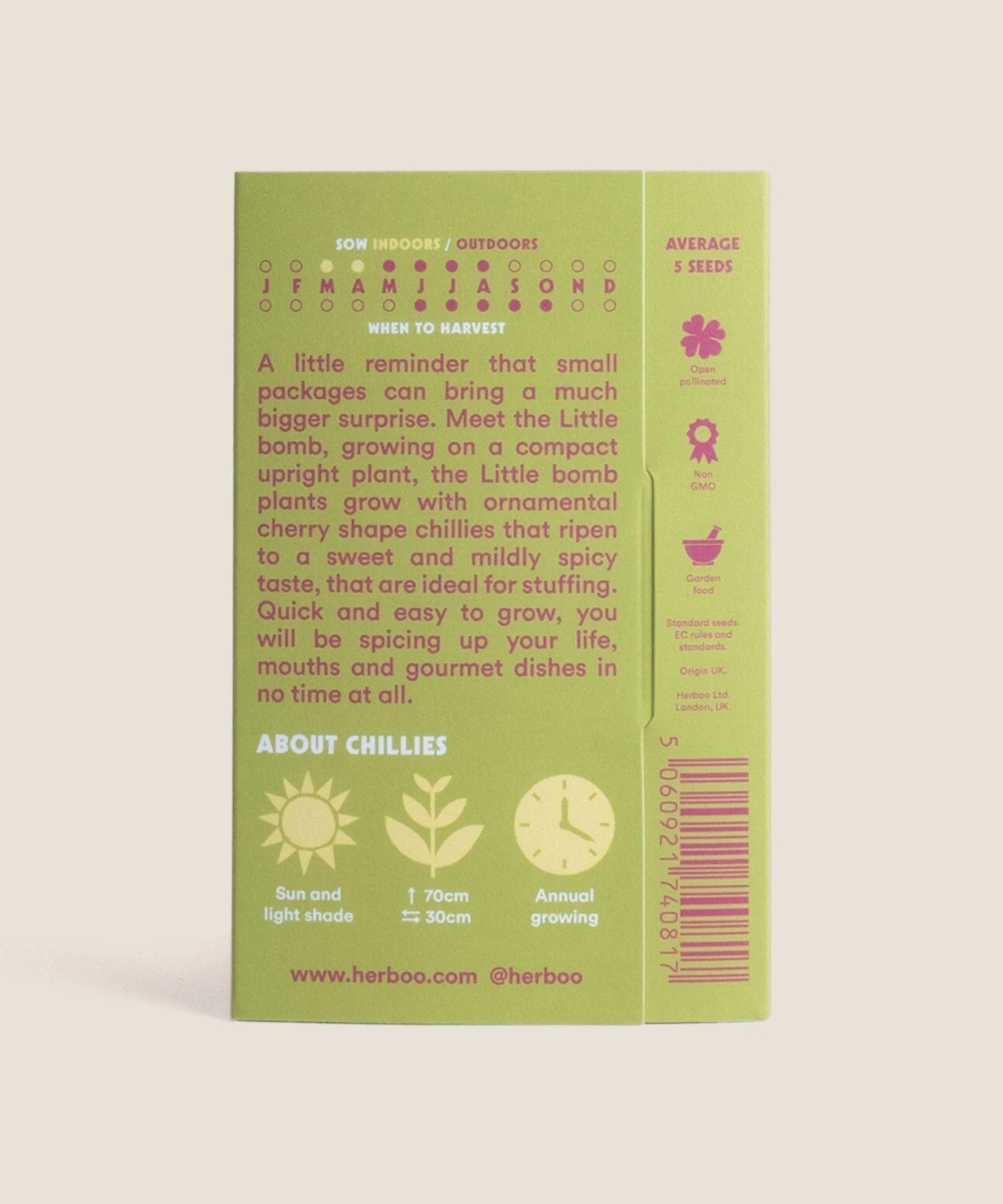 Chilli Pepper (Capsicum annuum) ‘Little Bomb’ Seeds - Image 4