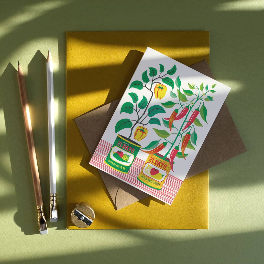 Chilli Peppers | Everyday greetings card | Garden, growing - Image 2