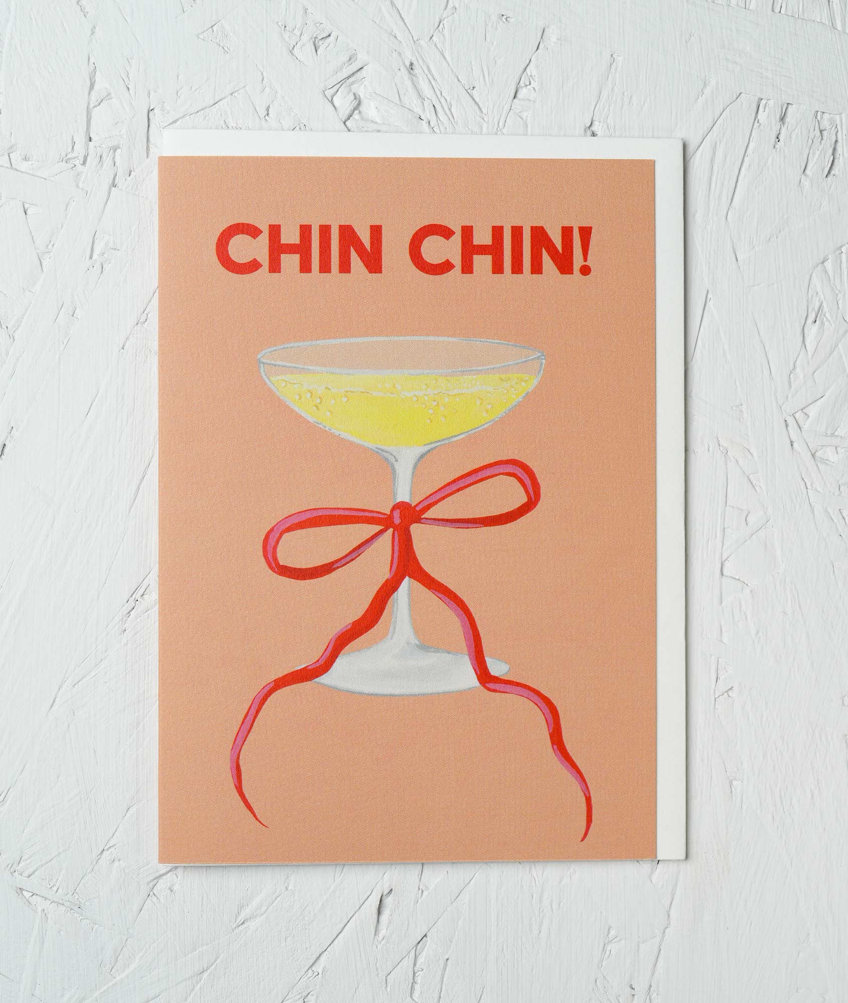 Chin Chin Greetings Card