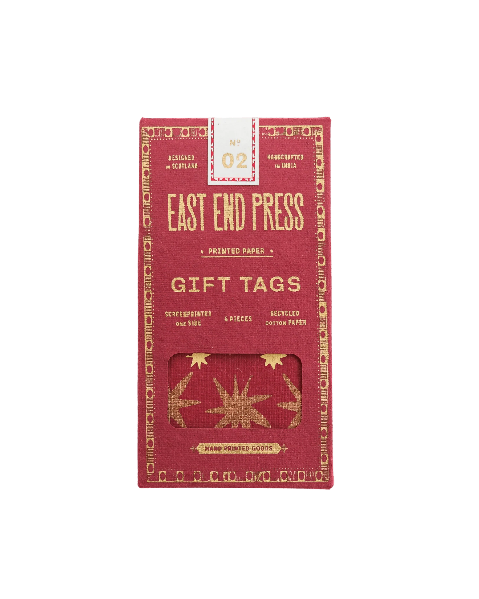 Screen-printed Christmas Gift Tags - Set of Six - Image 12