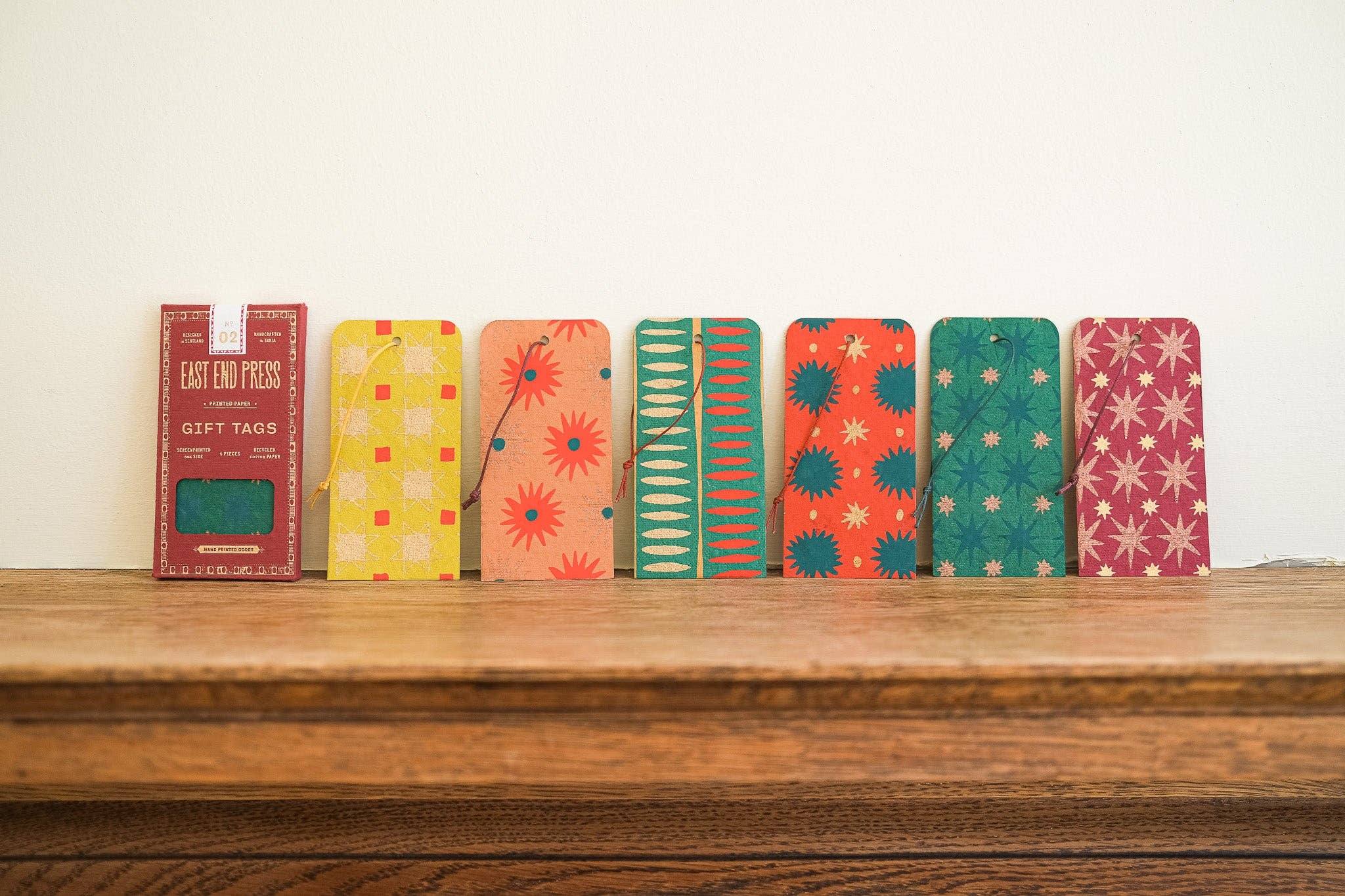Screen-printed Christmas Gift Tags - Set of Six - Image 4