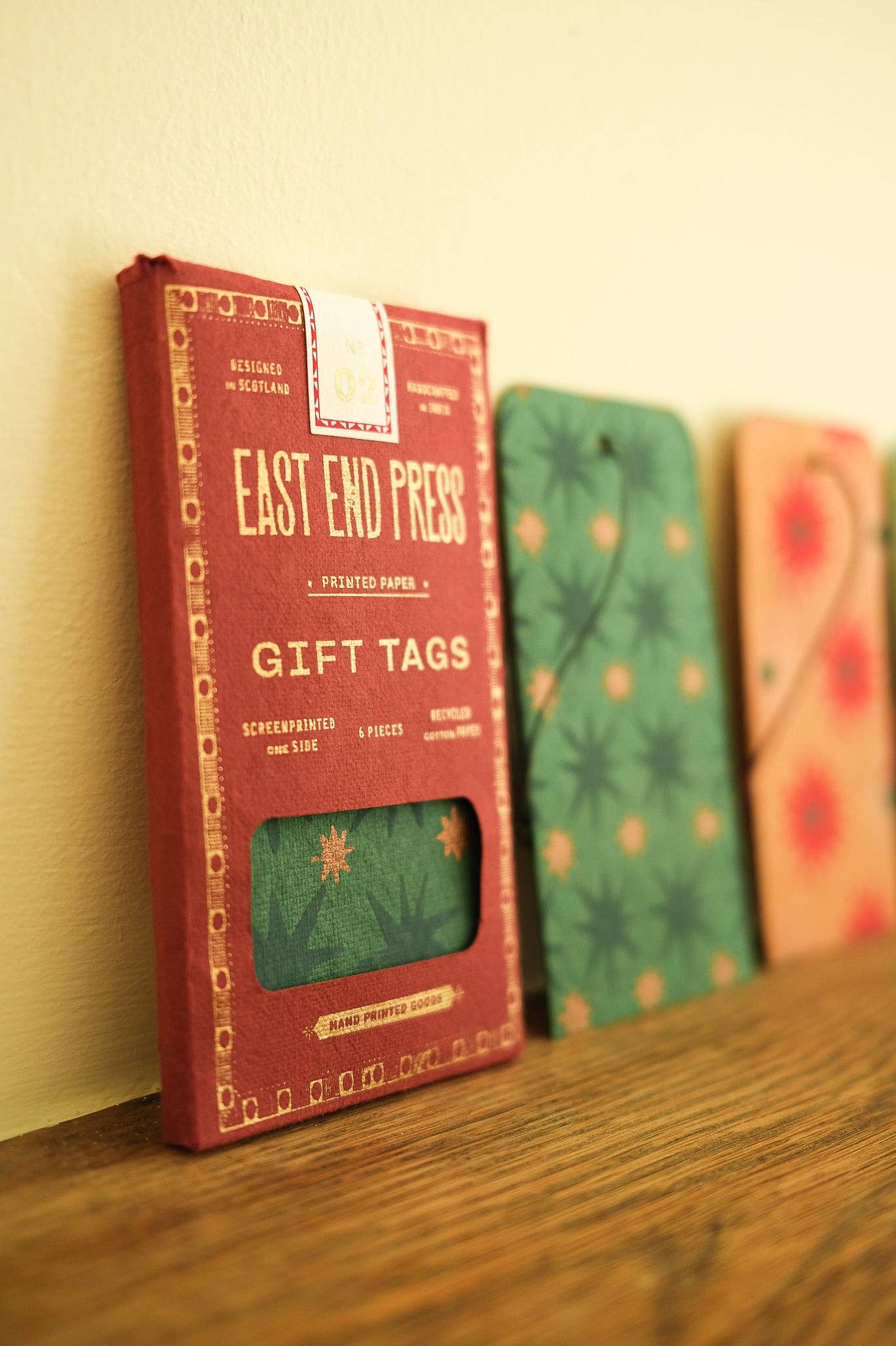 Screen-printed Christmas Gift Tags - Set of Six - Image 6