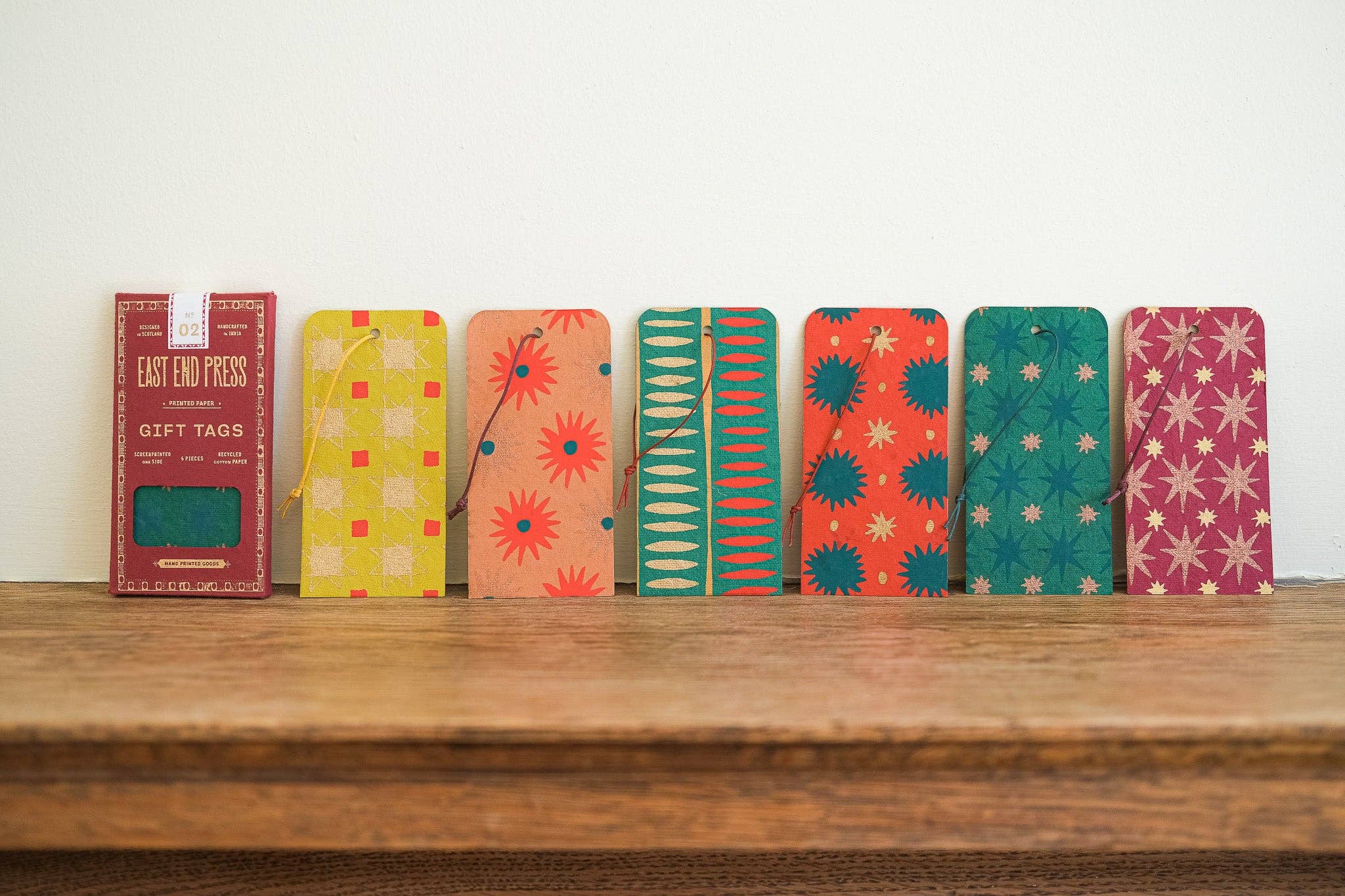 Screen-printed Christmas Gift Tags - Set of Six - Image 7