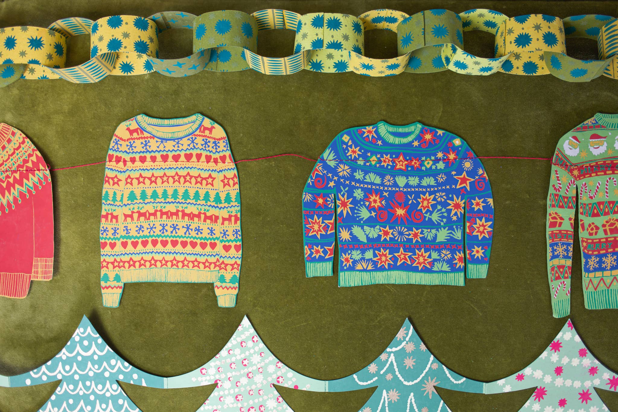 Christmas Jumpers Sewn Garland - Image 10