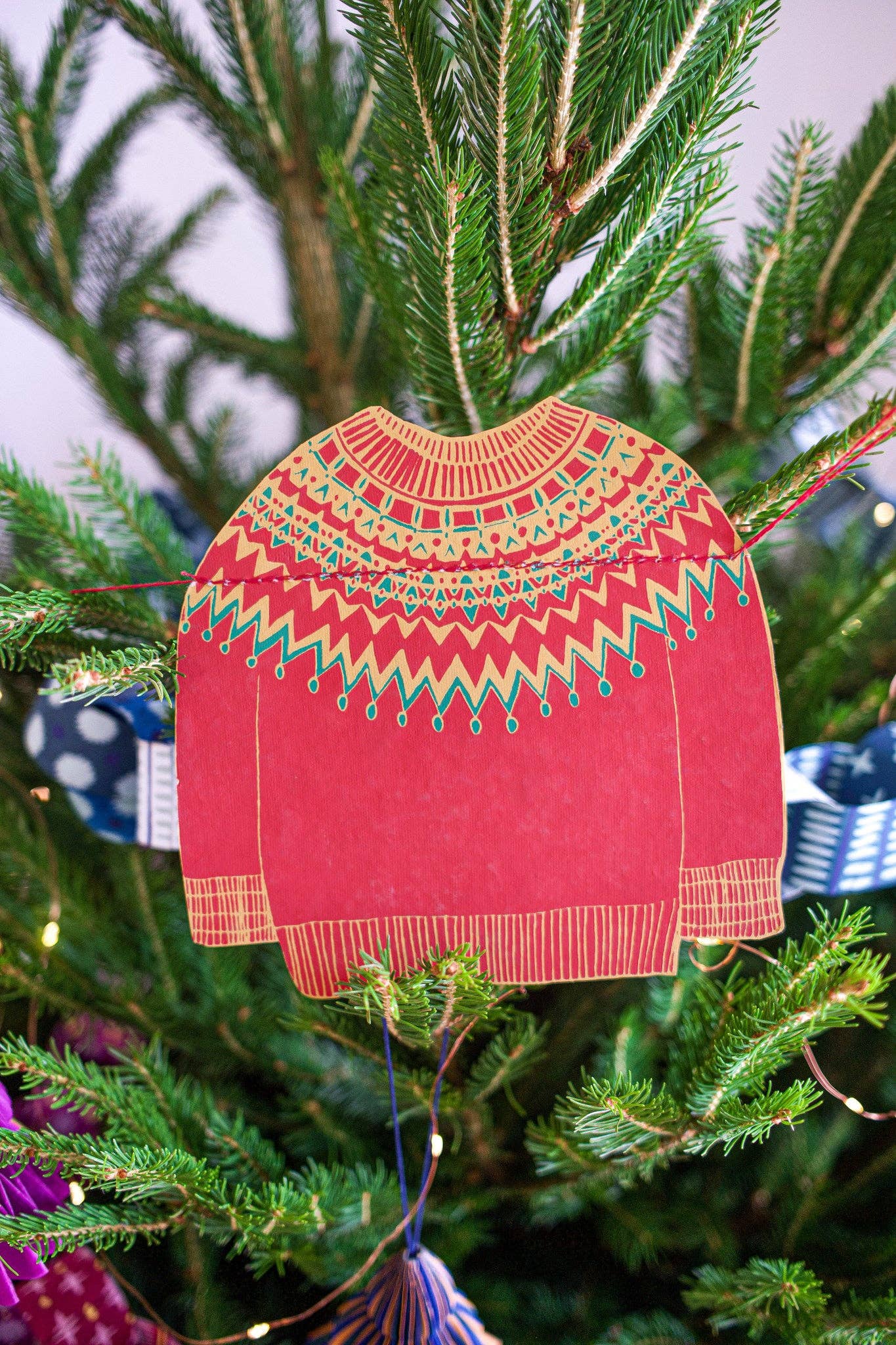 Christmas Jumpers Sewn Garland - Image 4