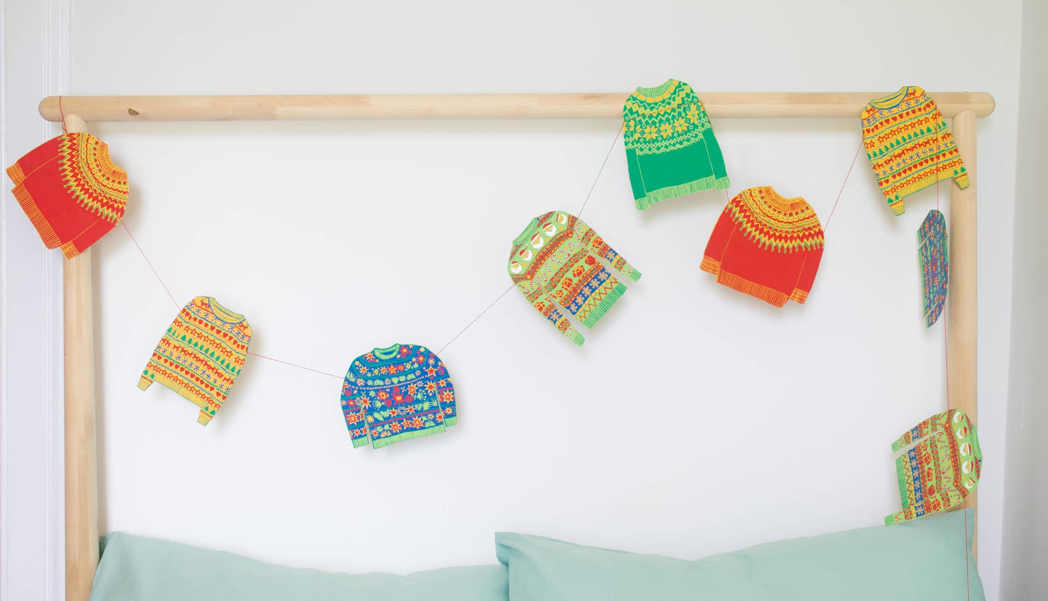 Christmas Jumpers Sewn Garland - Image 5