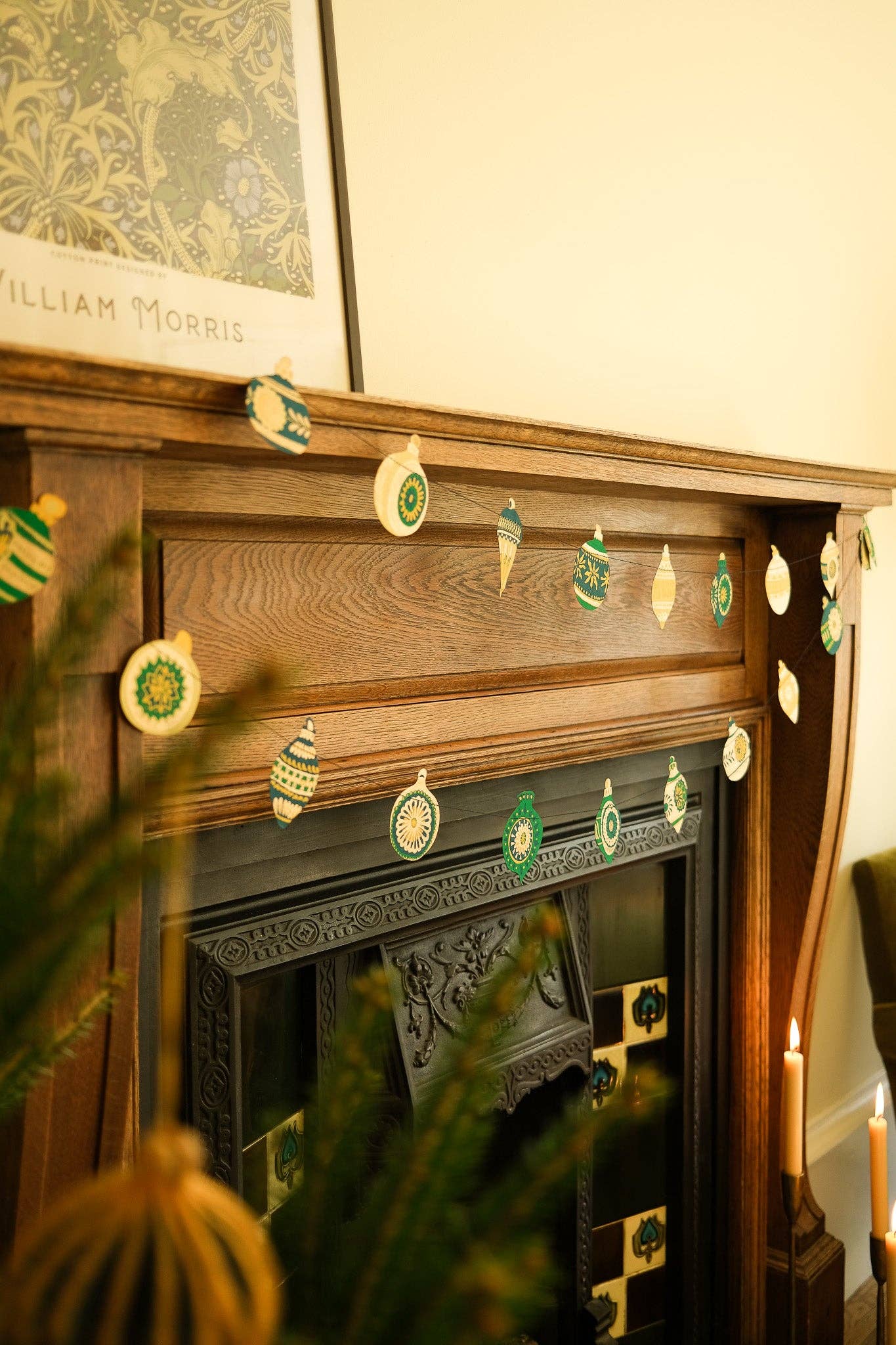 Christmas Ornaments Sewn Garland - Image 4
