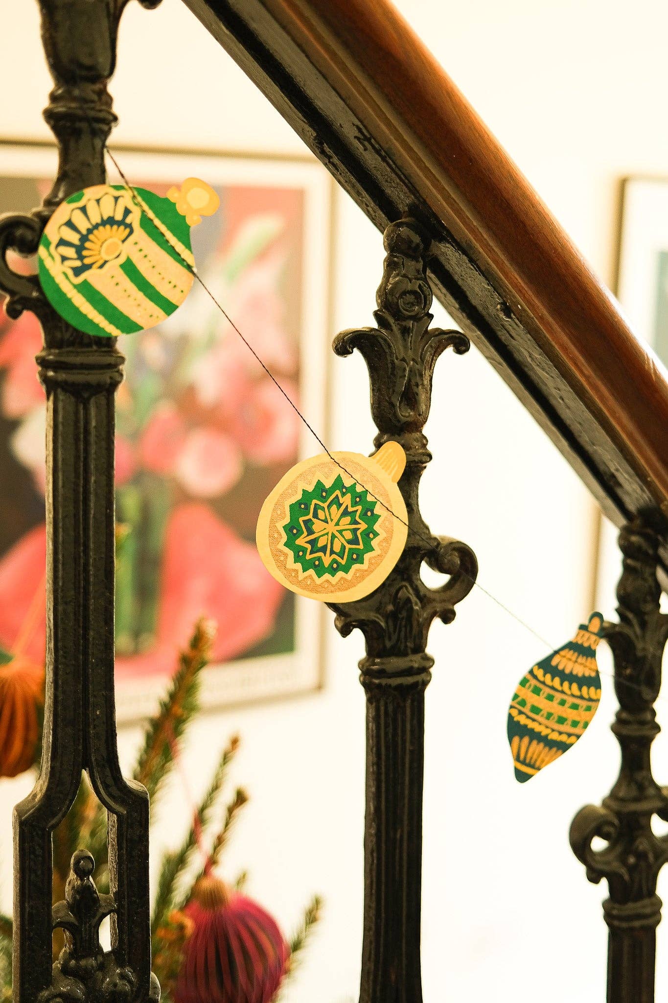 Christmas Ornaments Sewn Garland - Image 5
