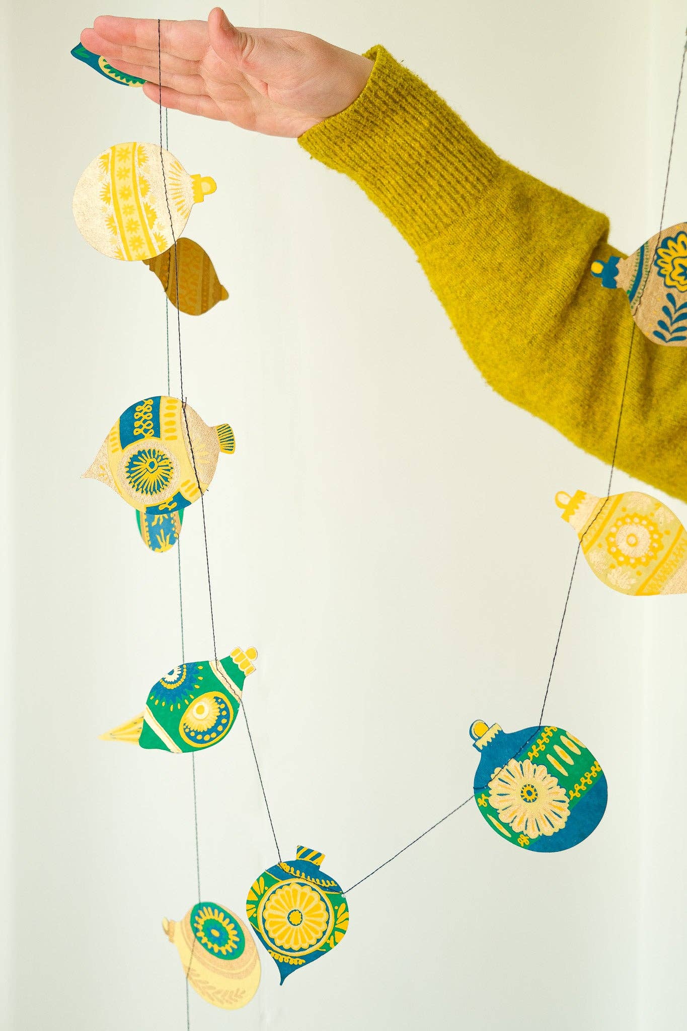 Christmas Ornaments Sewn Garland - Image 6