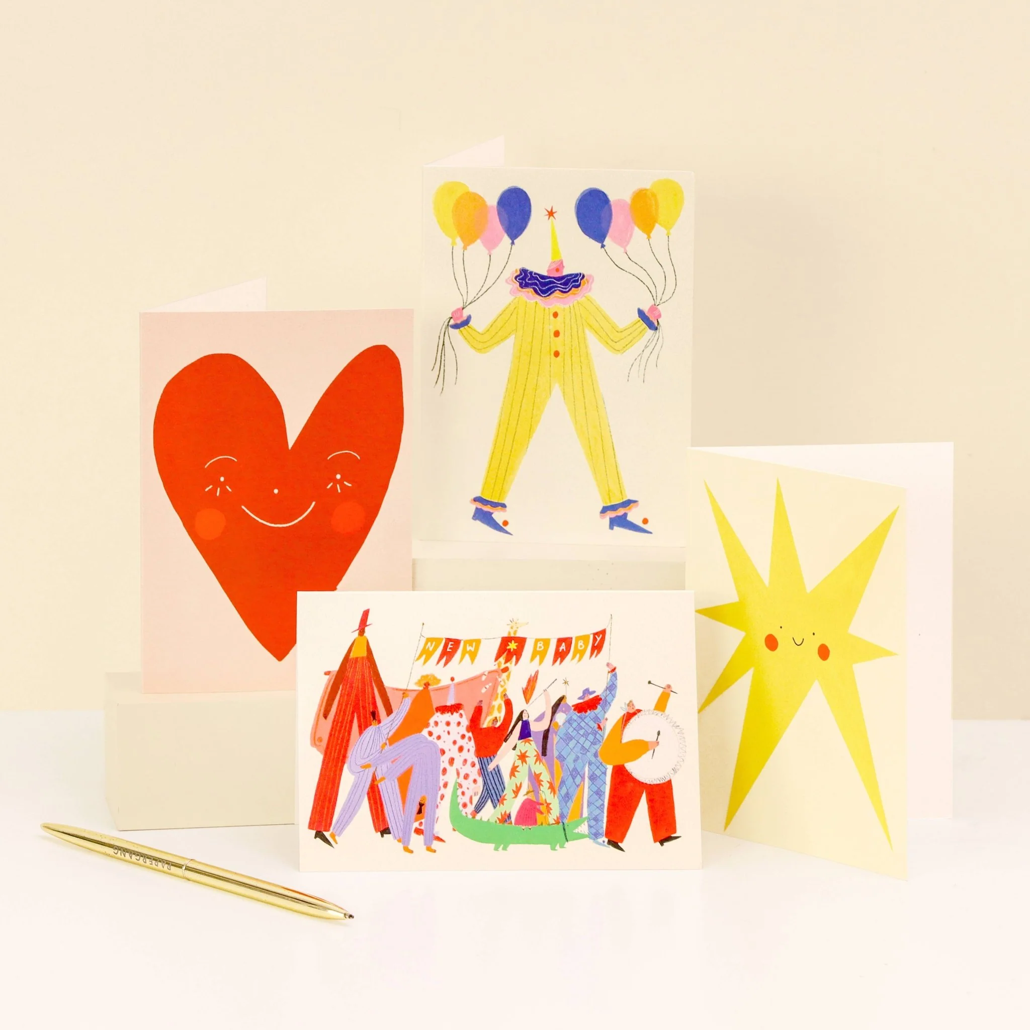 Circus Clown Birthday Card | Happy Birthday | Balloons | A6 Greetings Card - Image 3