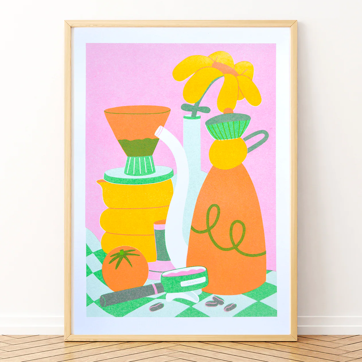 Coffee A4 Risograph Print