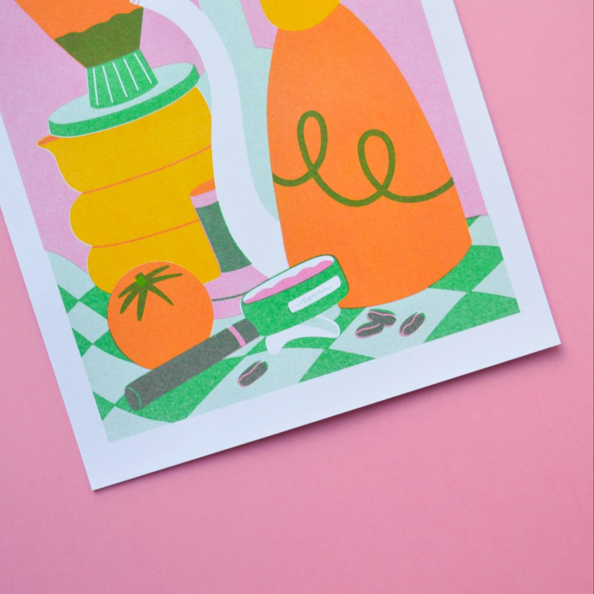 Coffee A4 Risograph Print - Image 2