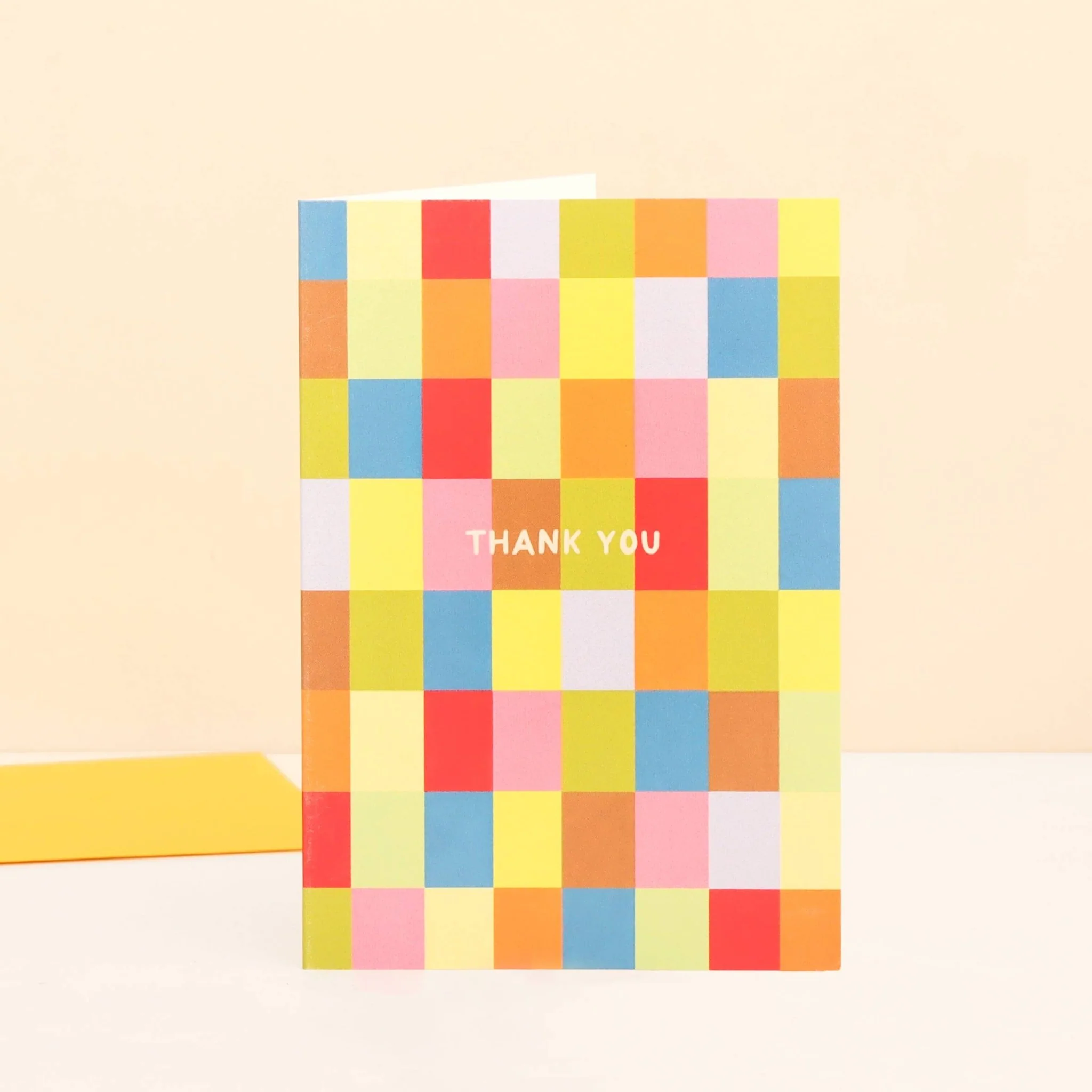 Colourful Squares Thank You Card | Thank You Greetings Card