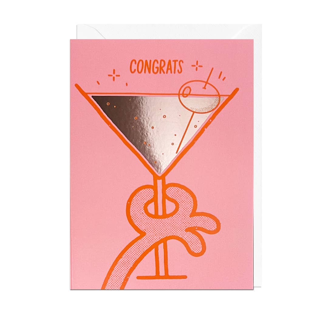 CONGRATS FOIL Greetings Card