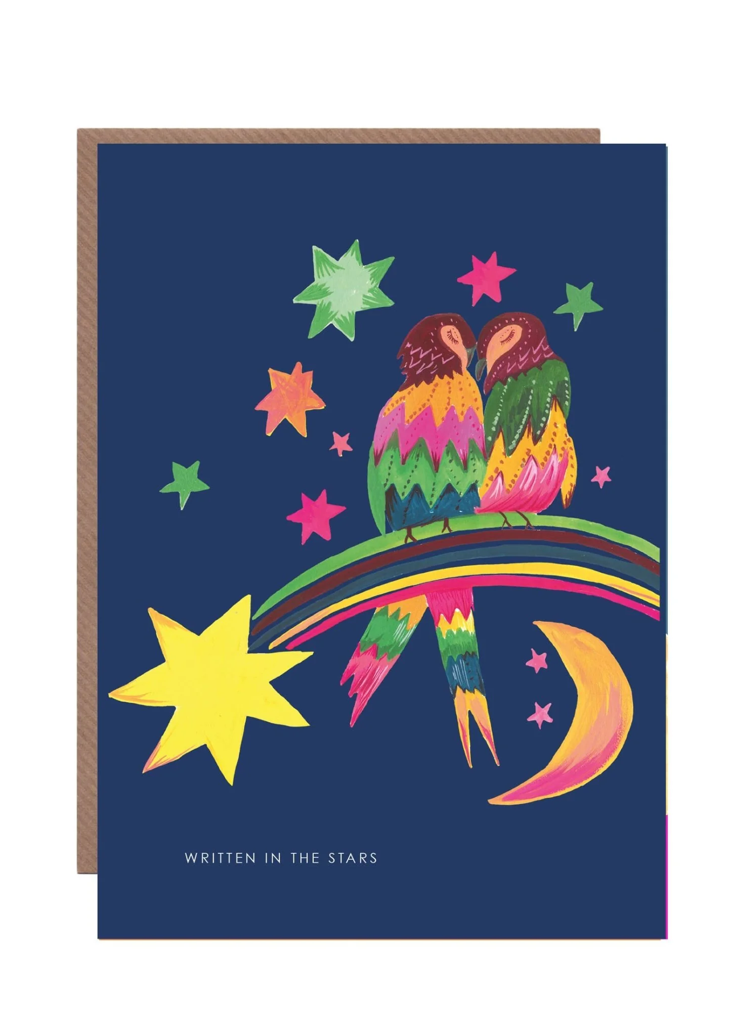 'Cosmic Love Birds' Greetings Card - Image 2