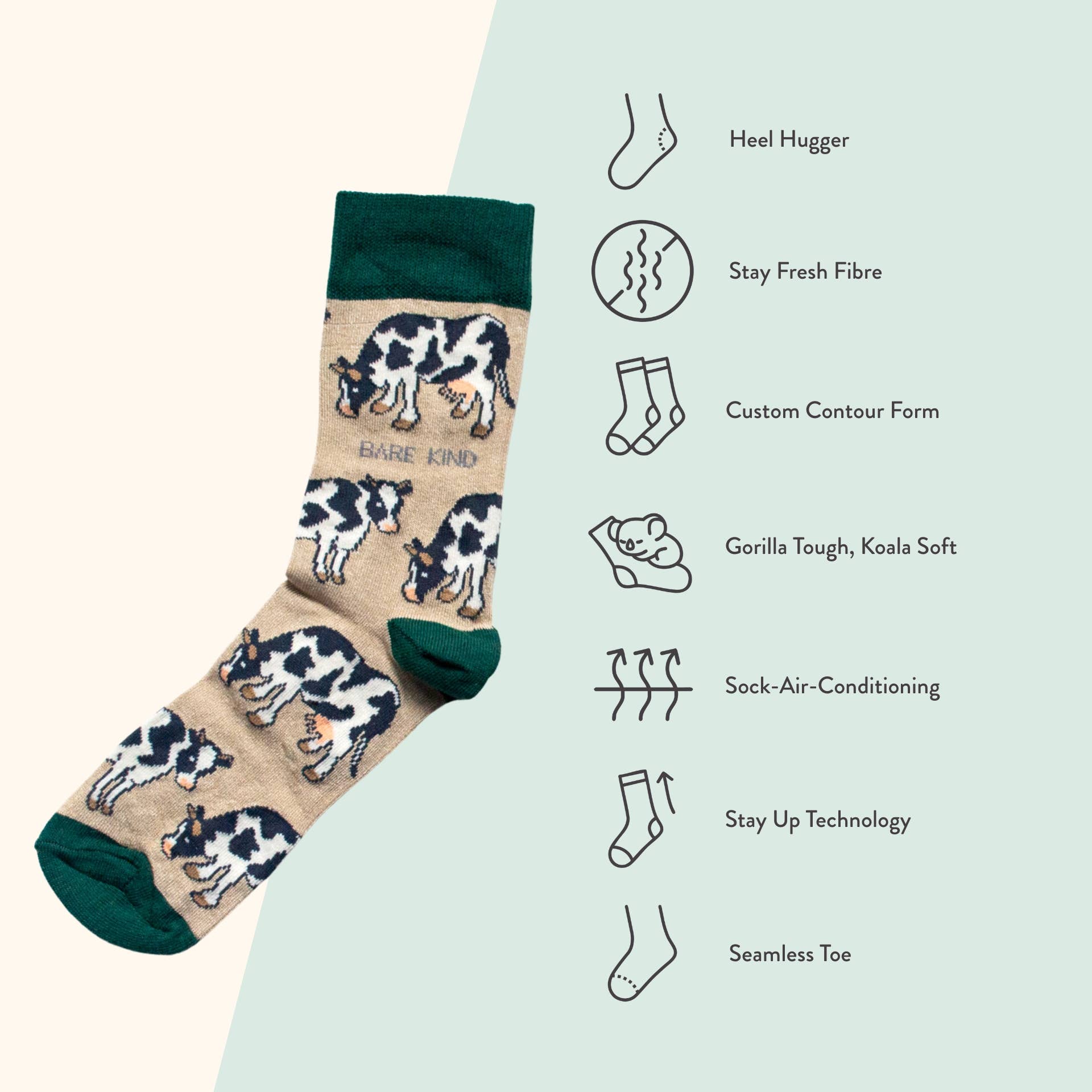 Cow Bamboo Socks - Image 20