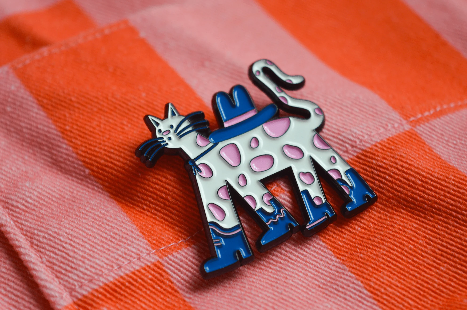 Cowboy Cat Enamel Pin - Image 3