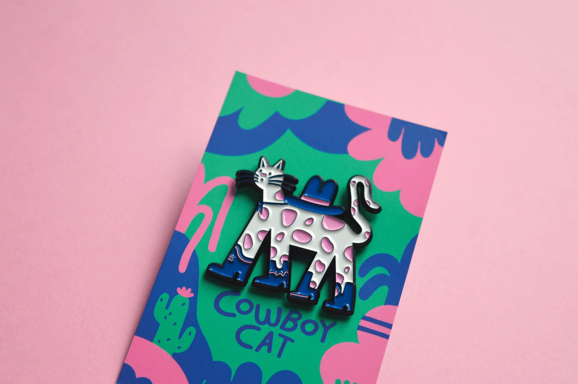 Cowboy Cat Enamel Pin - Image 4