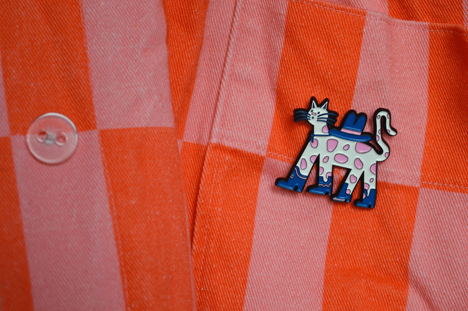 Cowboy Cat Enamel Pin - Image 5