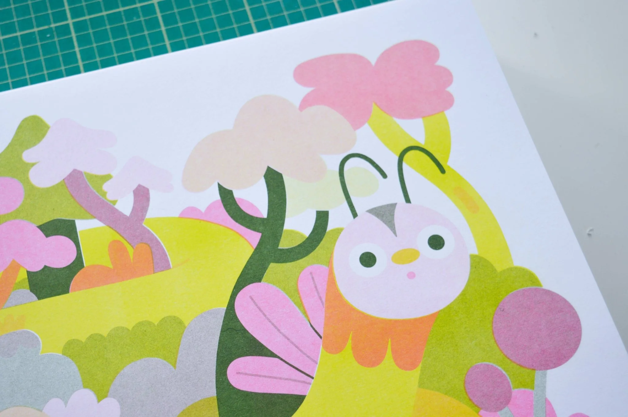 Creepy Crawly A3 Risograph Print - Image 2