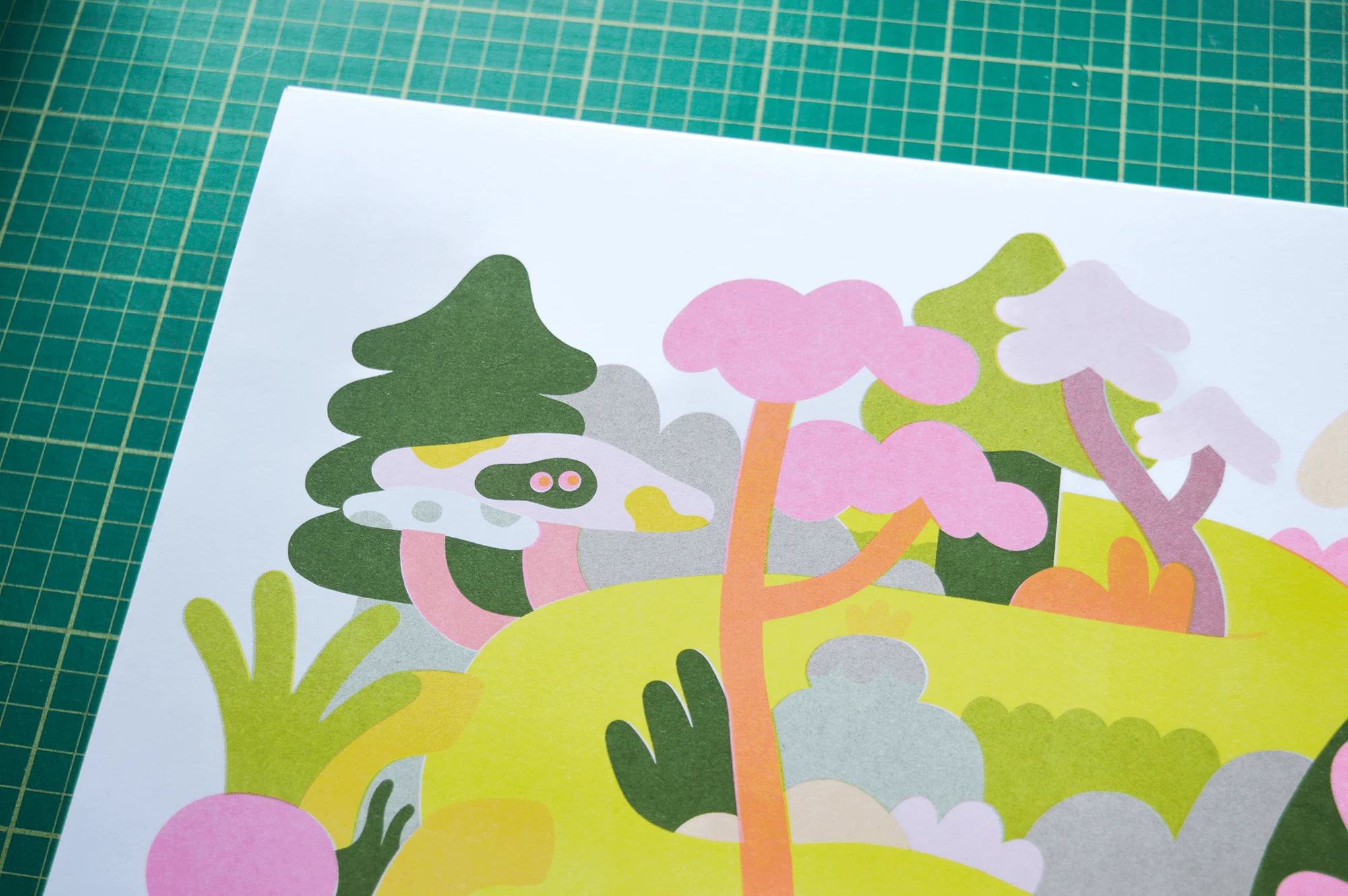 Creepy Crawly A3 Risograph Print - Image 3
