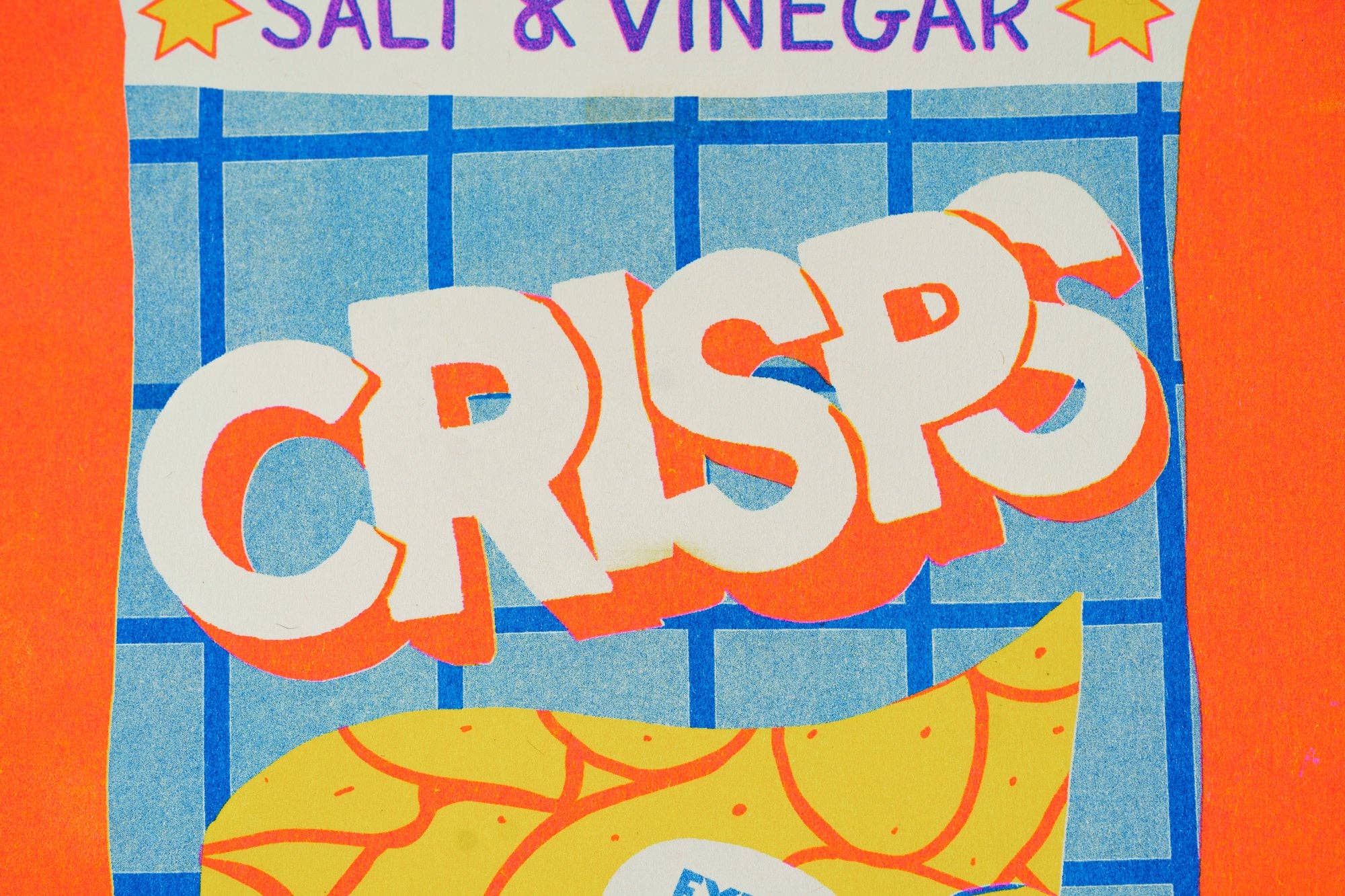 Crisps Risograph A4 Print - Image 3