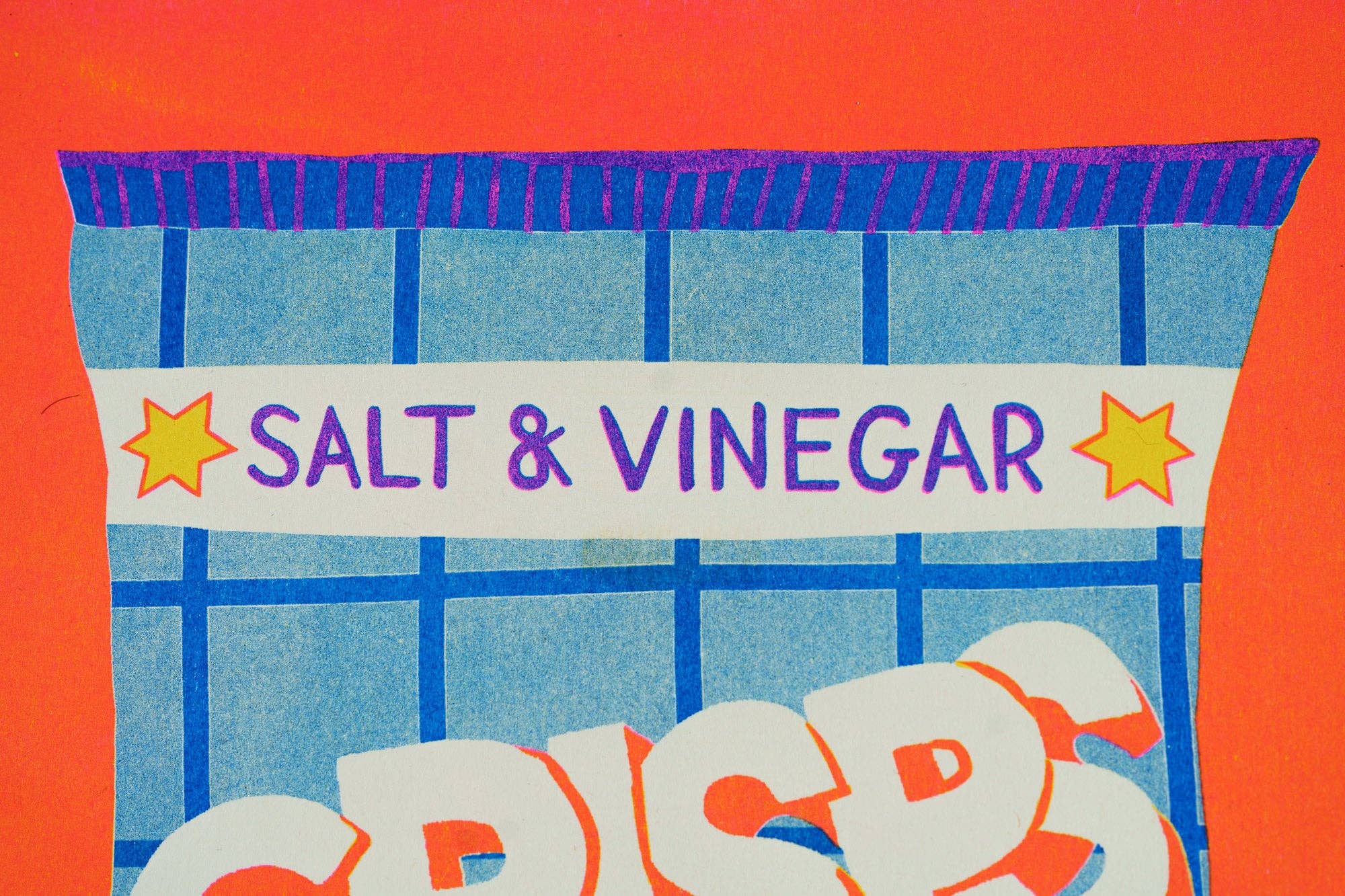 Crisps Risograph A4 Print - Image 4