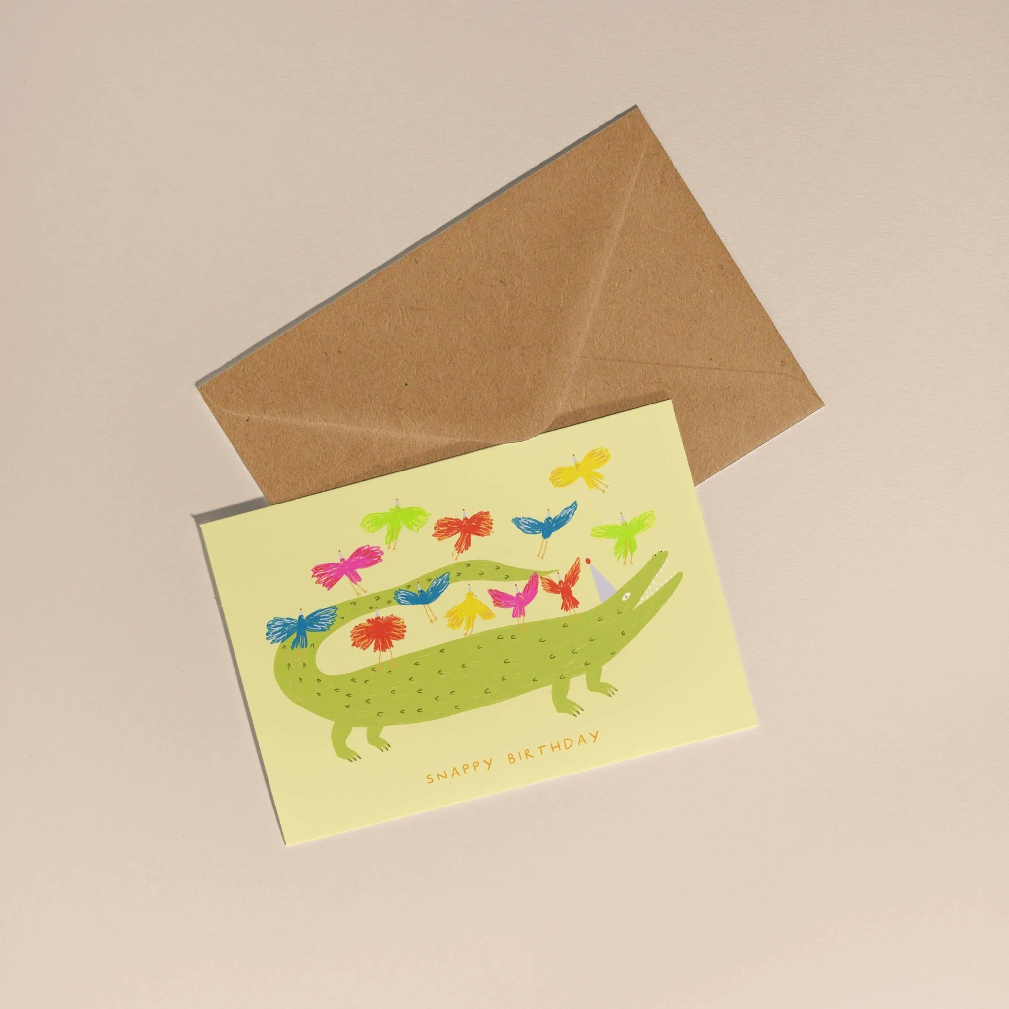 Crocodile Snappy Birthday Card | Animal Kids Birthday Greetings Card