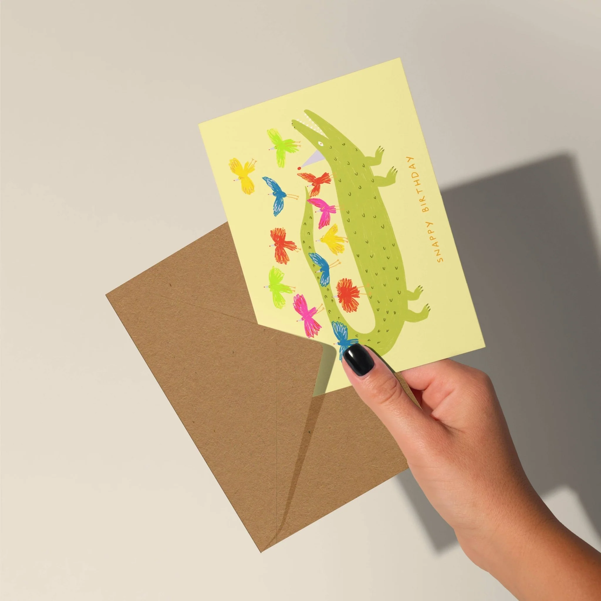 Crocodile Snappy Birthday Card | Animal Kids Birthday Greetings Card - Image 4