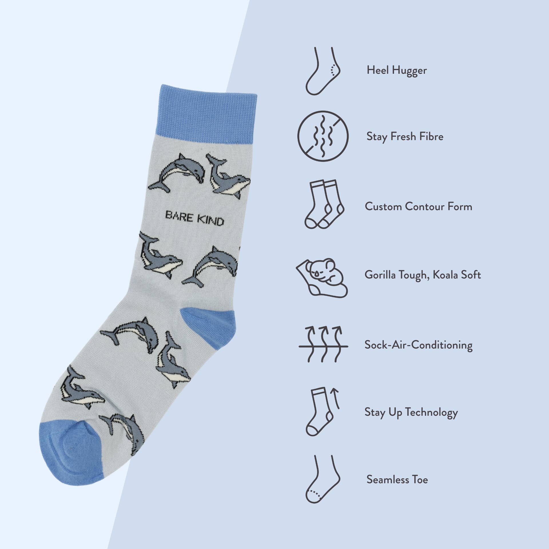 Dolphin Bamboo Socks - Image 7