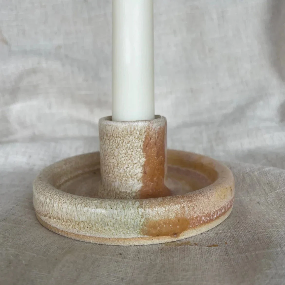 Dunes Ceramic Candlestick Holder