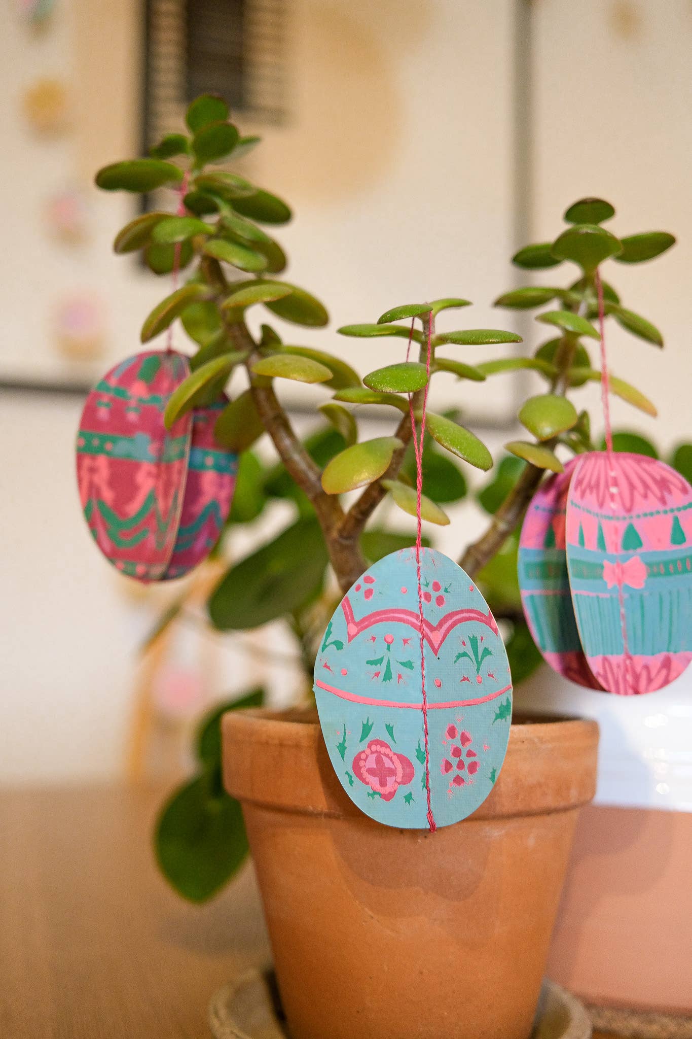 Easter Egg Paper Ornaments – Set of Five - Image 9