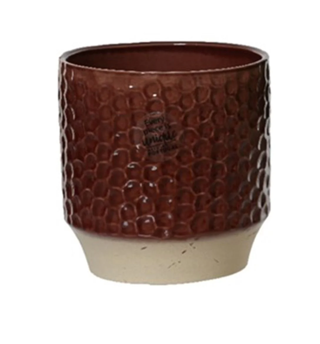 Enzo Ceramic Pot – Berry Red