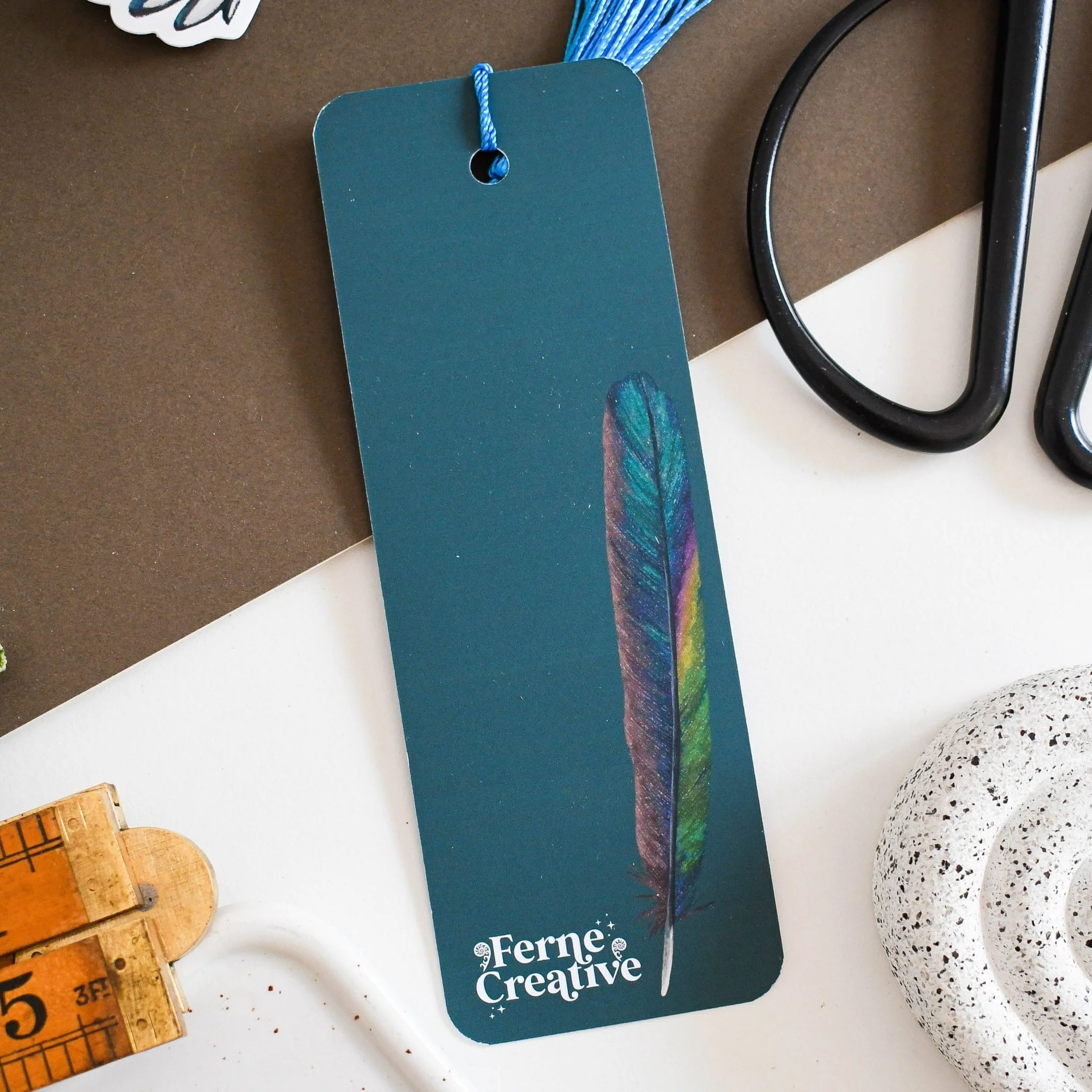 Eurasian Magpie Bookmark – Illustrated Bird Bookmark by Ferne Creative - Image 2