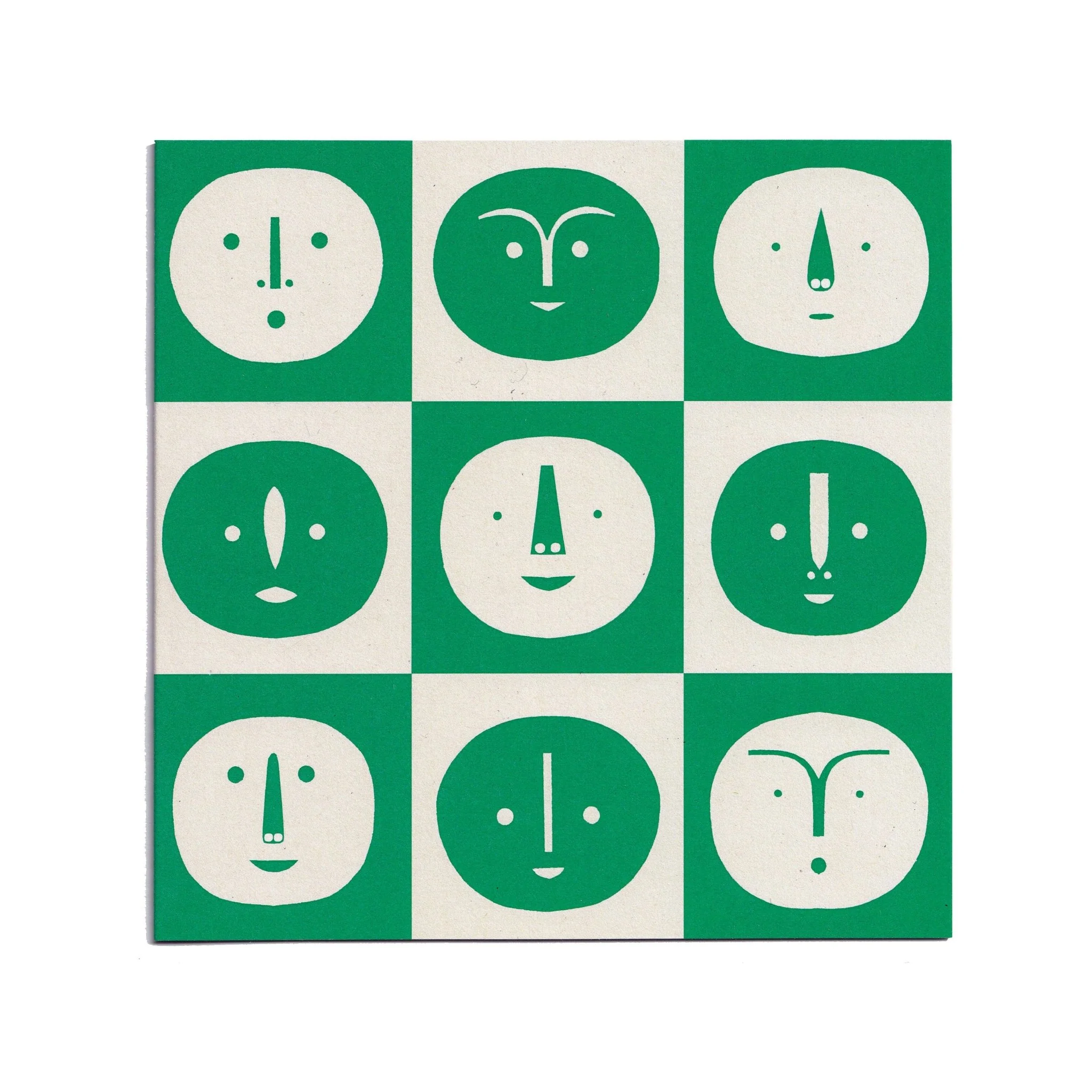 Faces Greetings Card