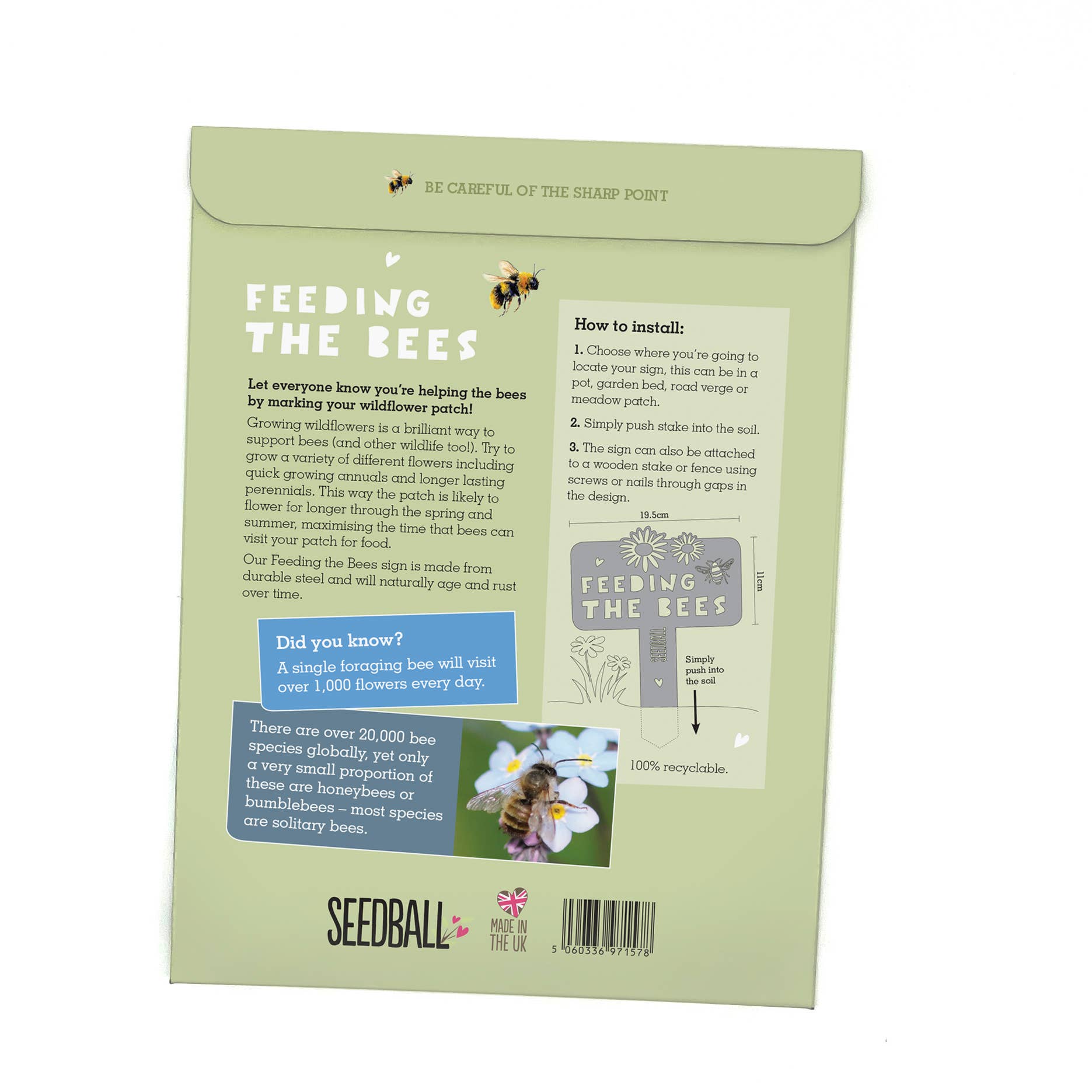 Feeding the Bees Sign - Image 6