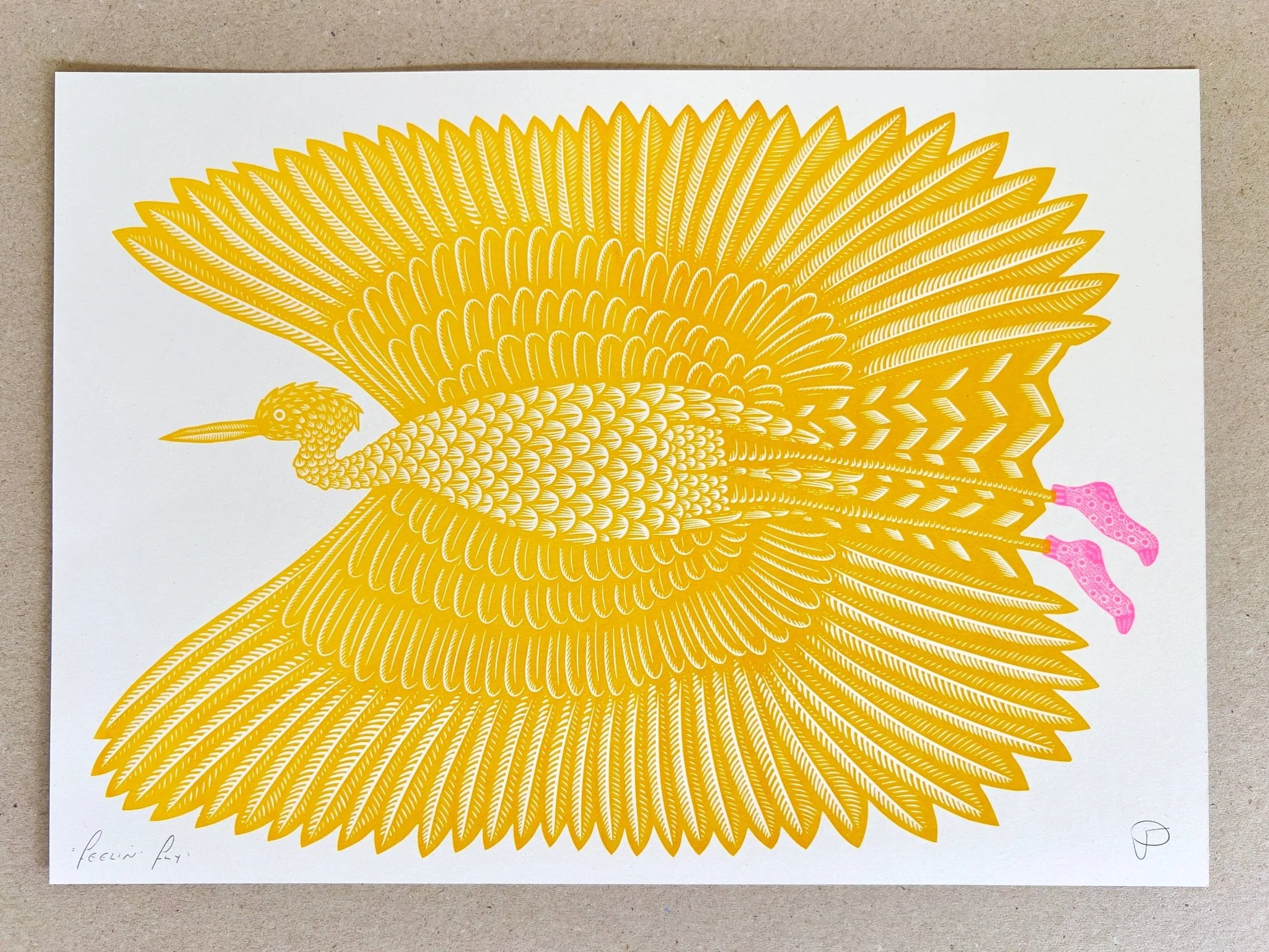 Feelin’ Fly – Risograph Print - Image 2