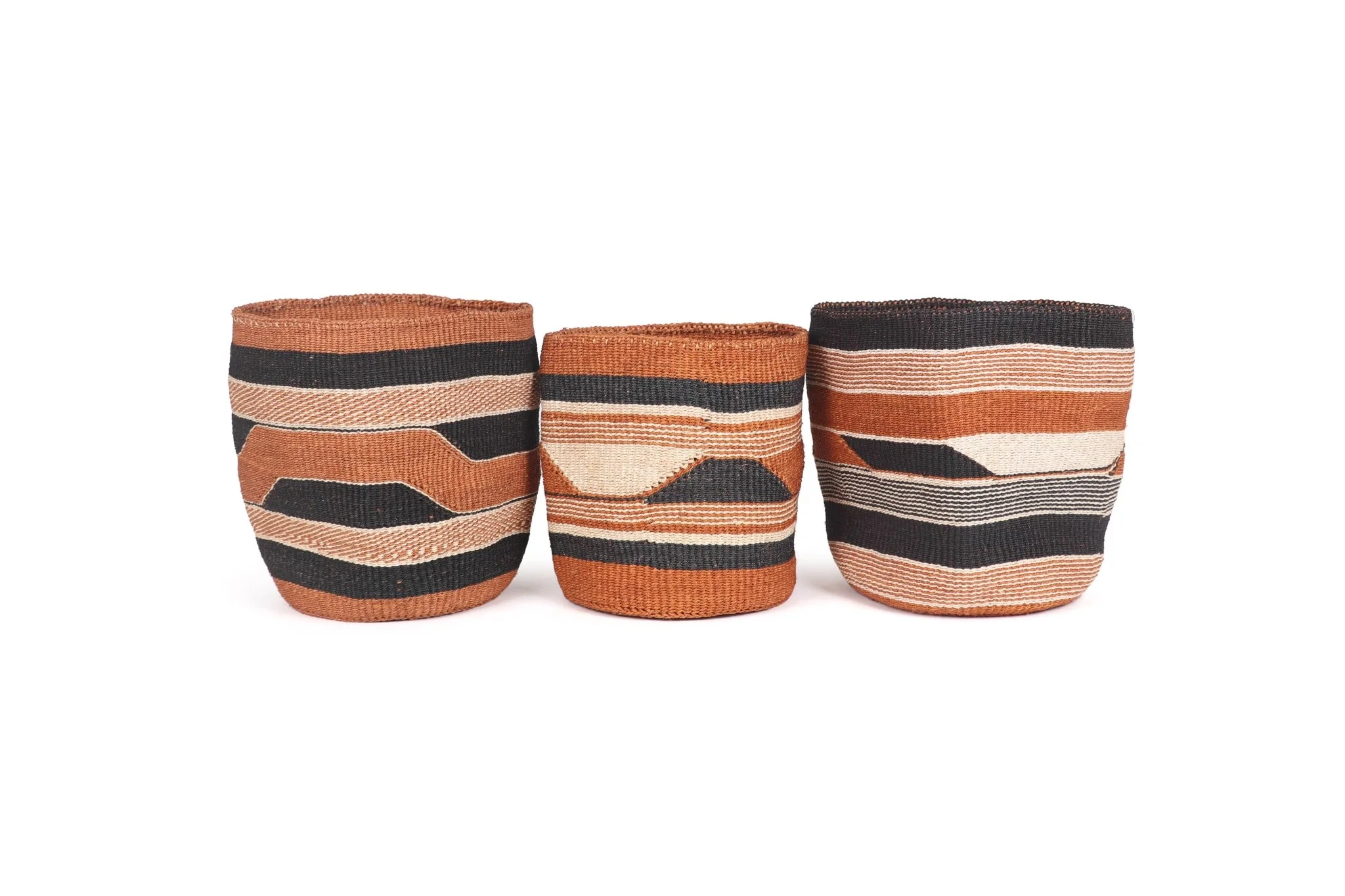Fine Weave Geometric Baskets