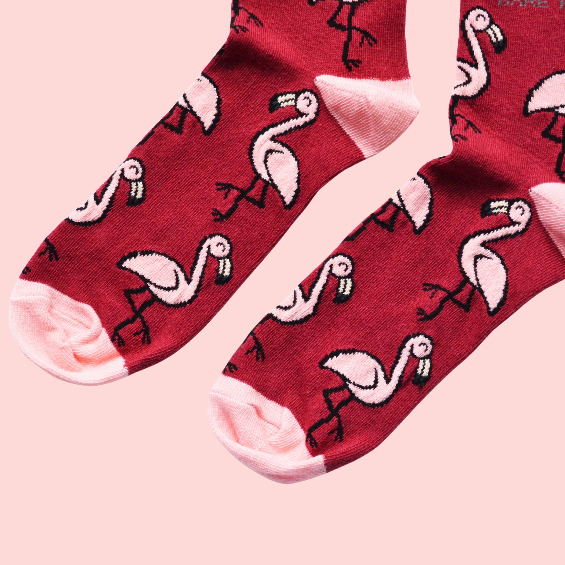 Flamingo Bamboo Socks - Image 4