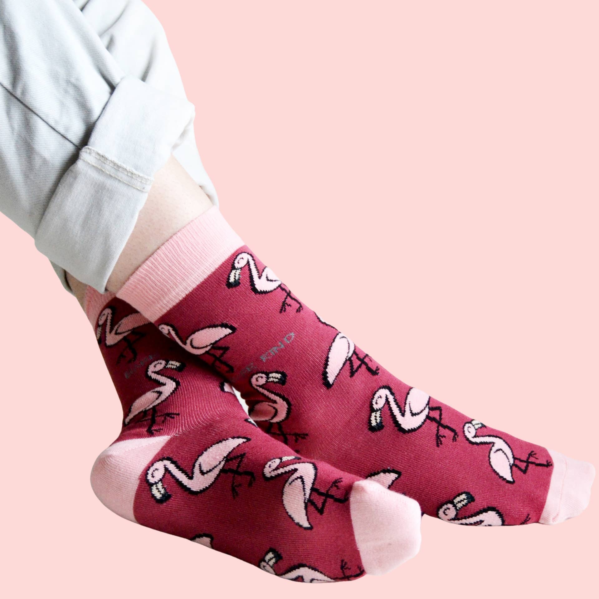 Flamingo Bamboo Socks - Image 6