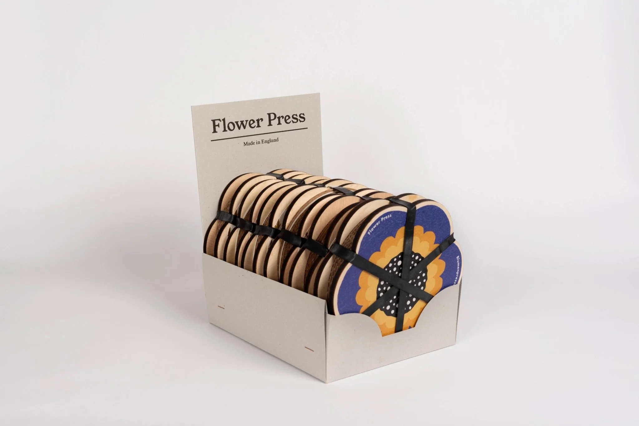 Blue Flower Shaped Flower Press - Image 2