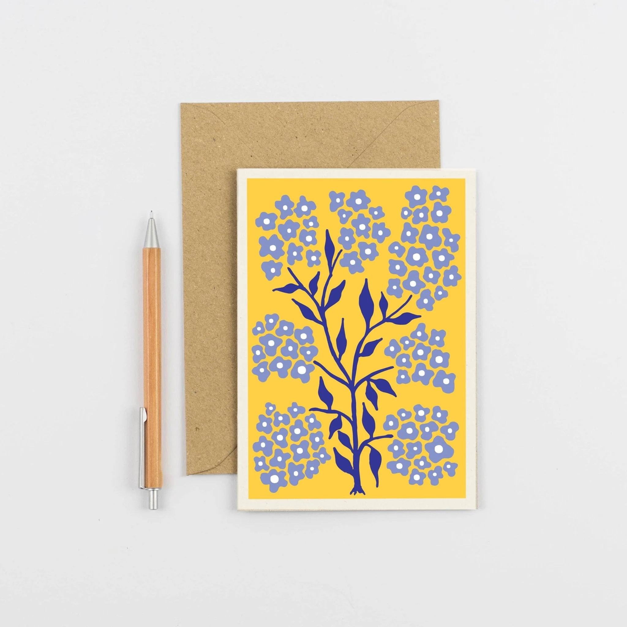 Forget Me Not Blumen Plants - All Occasions Greetings Card